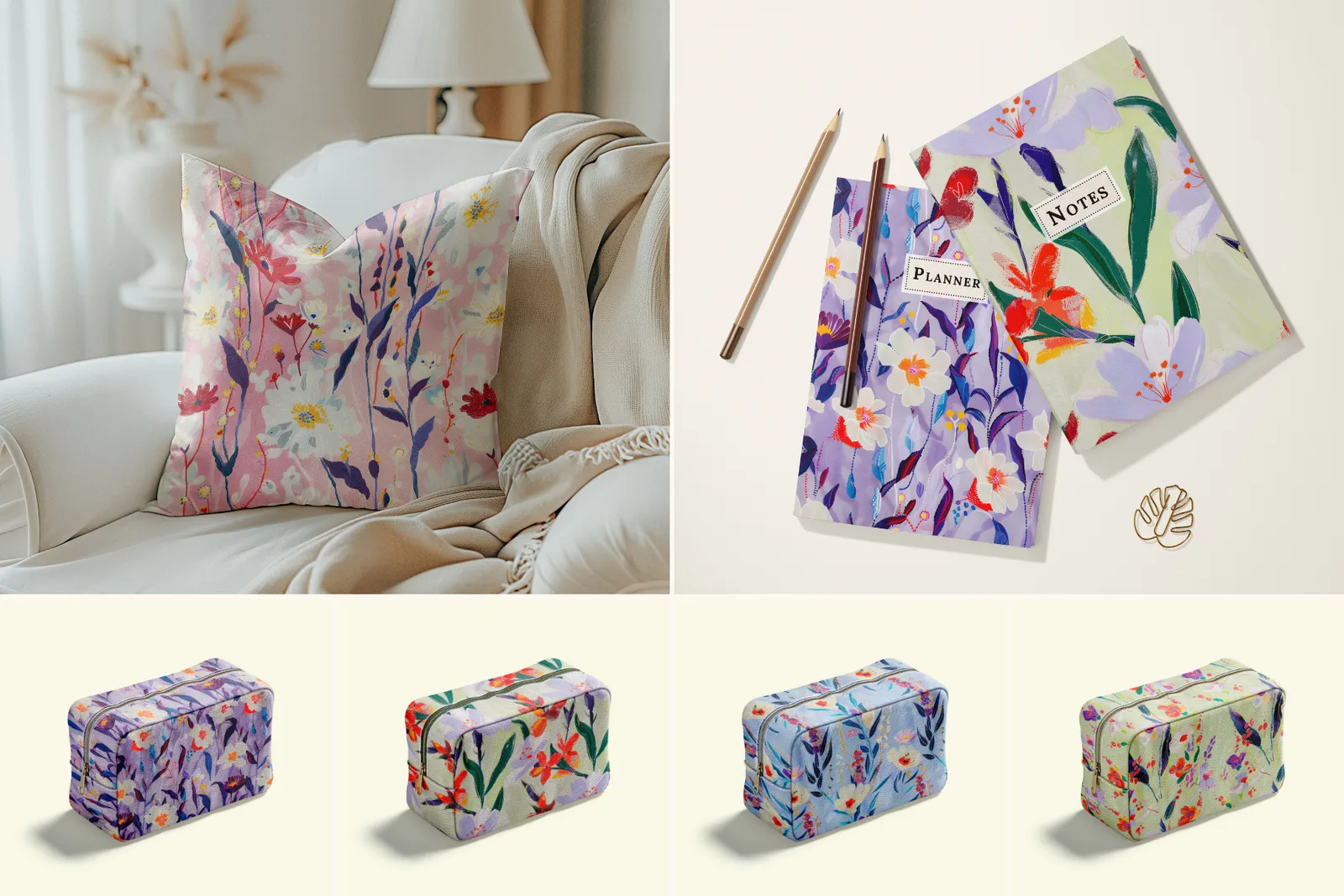 Dancing Flowers: A curated collection of 9 original dancing flowers seamless patterns. - 5