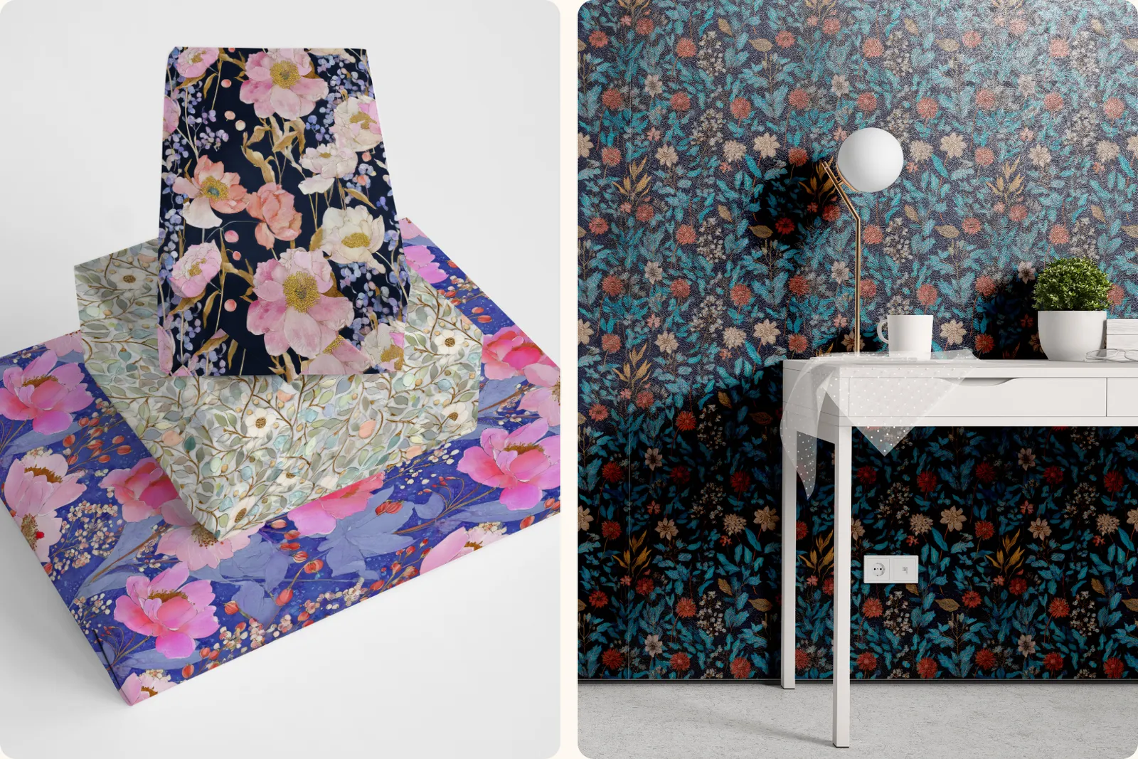 Mosaic Flowers: A curated collection of 20 original mosaic flowers seamless patterns. - 10