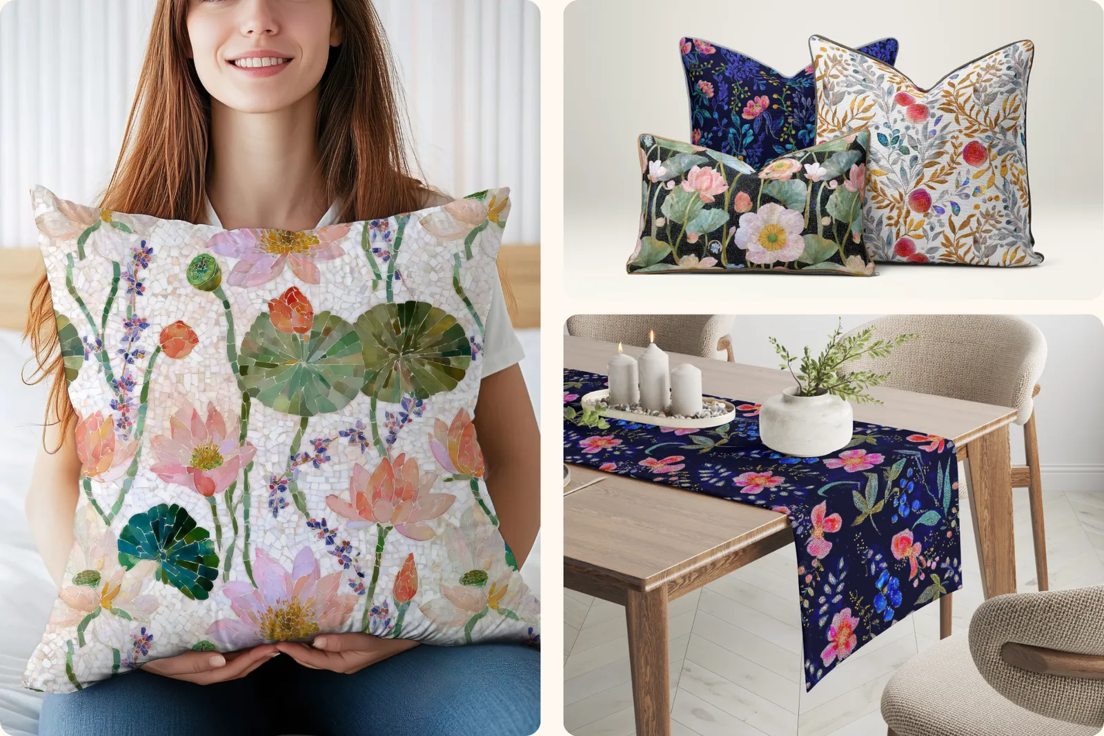 Mosaic Flowers: A curated collection of 20 original mosaic flowers seamless patterns. - 13