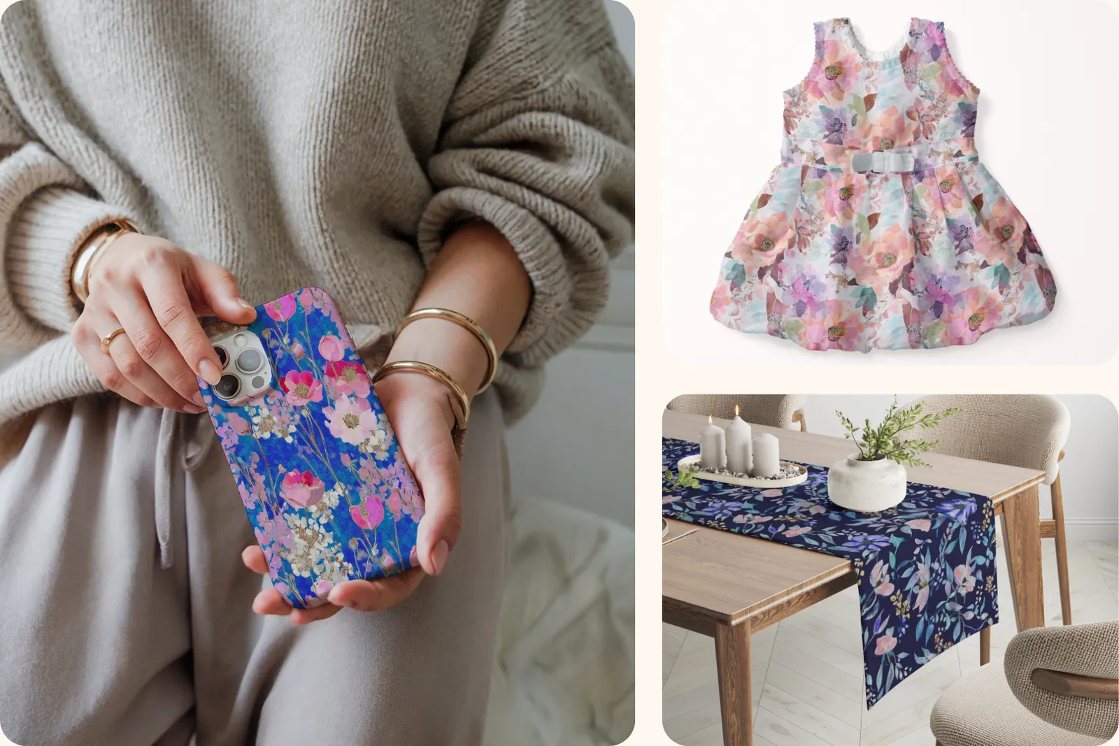 Mosaic Flowers: A curated collection of 20 original mosaic flowers seamless patterns. - 6