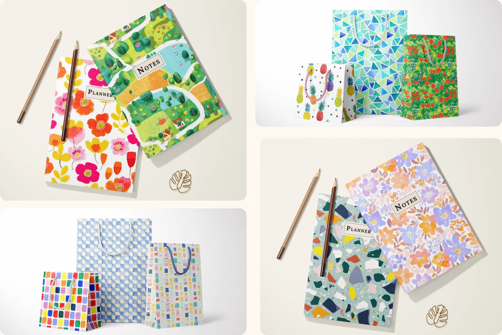 Kids Playful Set: A curated collection of 40 original kids playful seamless patterns and 10 unique art prints. - 11