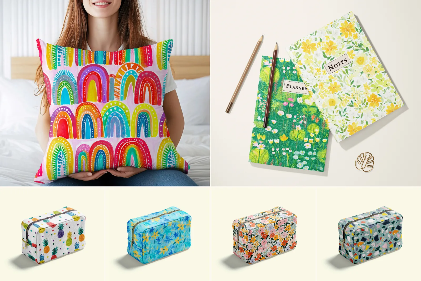 Kids Playful Set: A curated collection of 40 original kids playful seamless patterns and 10 unique art prints. - 5
