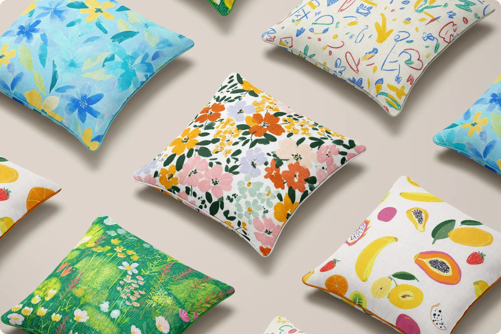 Kids Playful Set: A curated collection of 40 original kids playful seamless patterns and 10 unique art prints. - 9