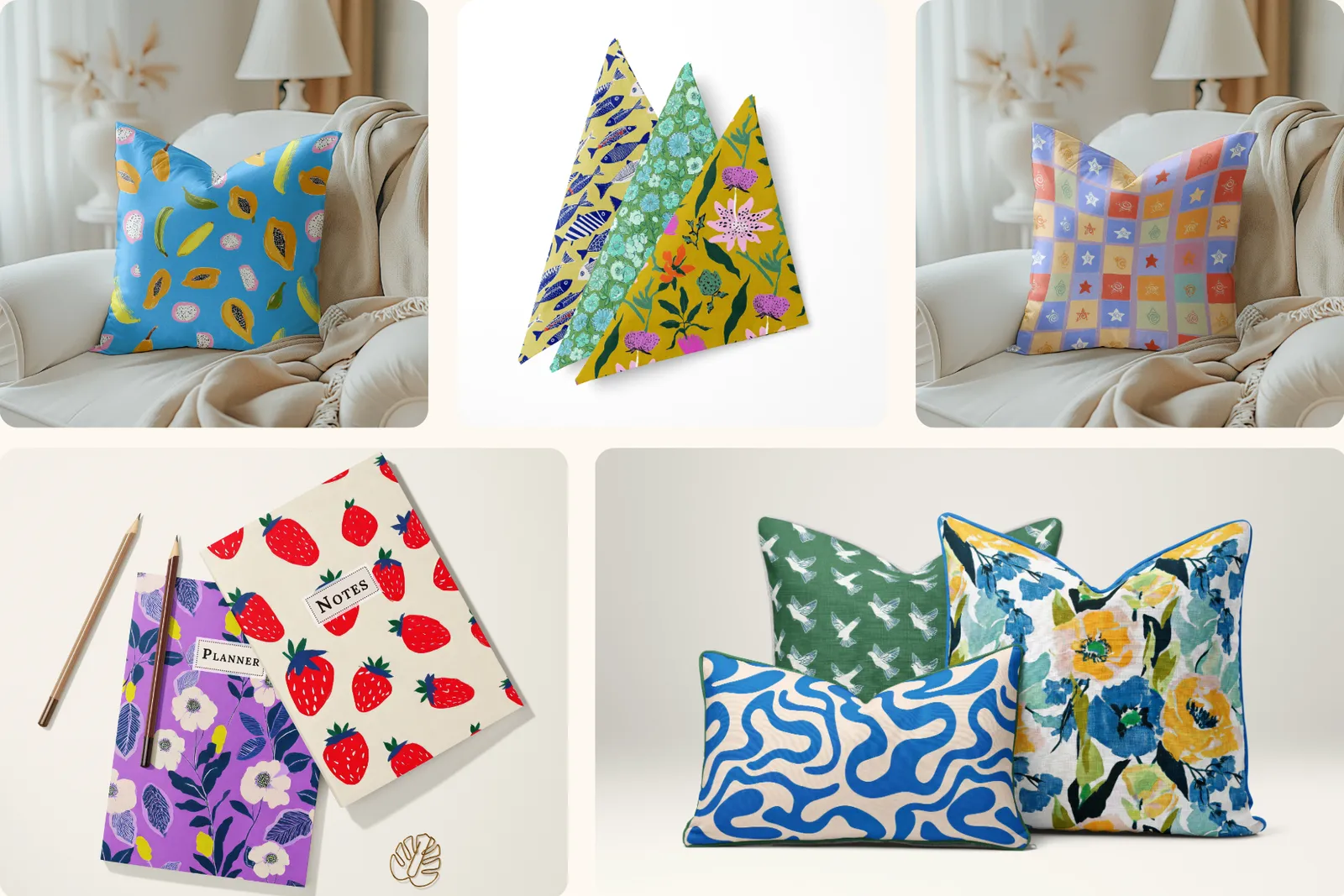 Funky Set: Fun and vibrant seamless patterns with bold, playful designs. - 11