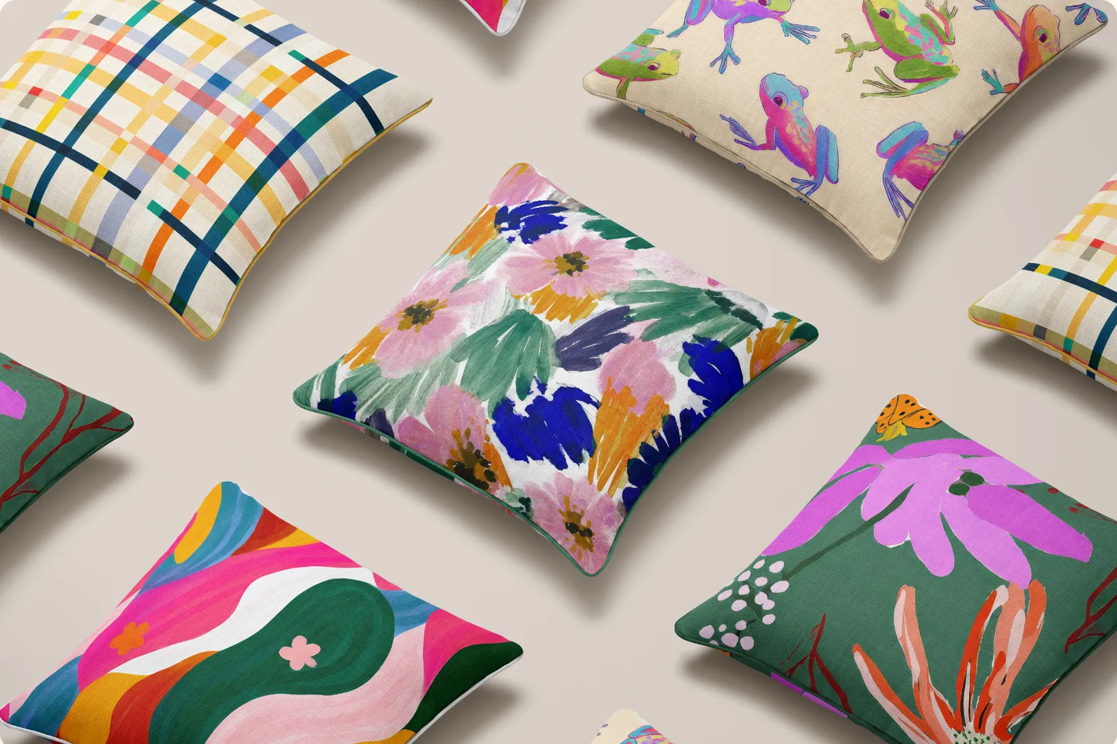 Funky Set: Fun and vibrant seamless patterns with bold, playful designs. - 14
