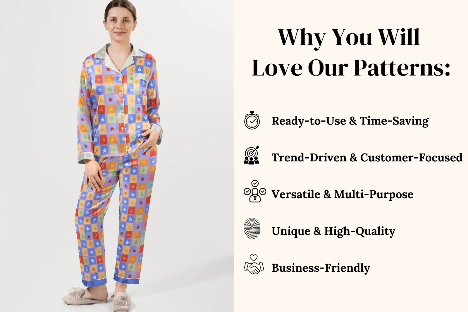 Funky Set: Fun and vibrant seamless patterns with bold, playful designs. - 4