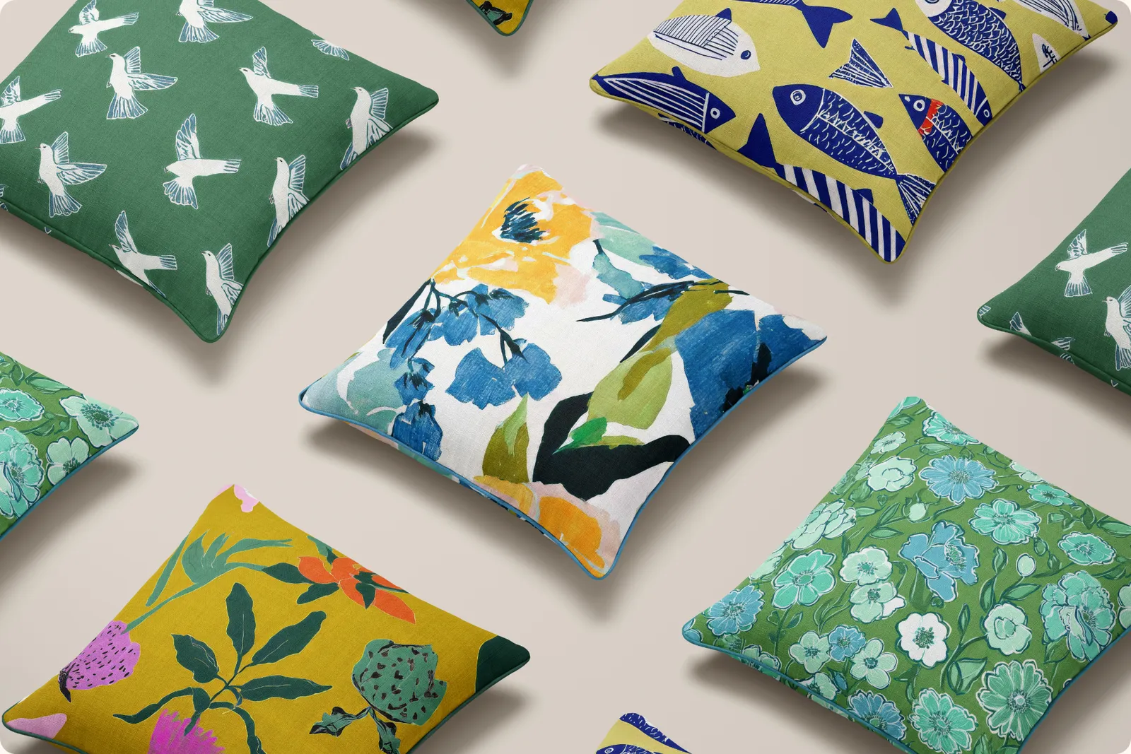 Funky Set: Fun and vibrant seamless patterns with bold, playful designs. - 9