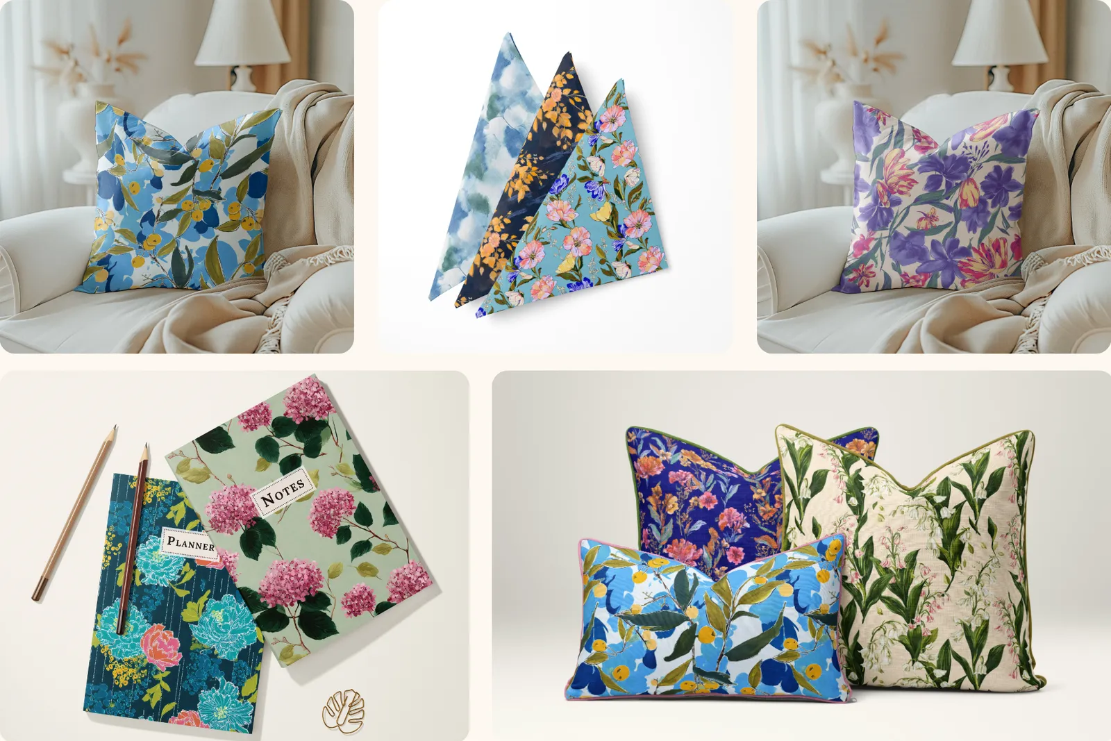 Clementine Floral Set: Beautiful floral patterns with elegant botanical designs. - 11