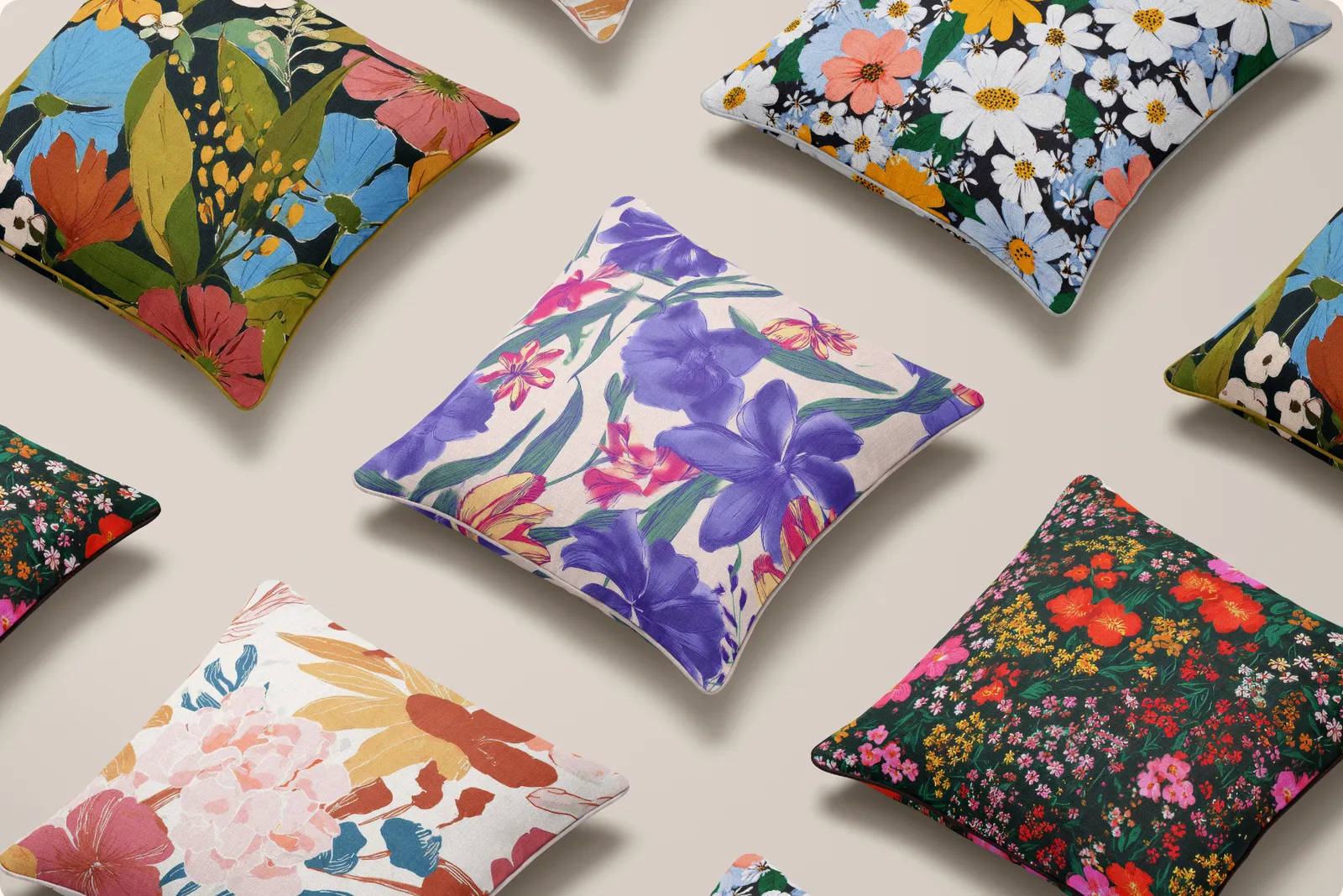 Clementine Floral Set: Beautiful floral patterns with elegant botanical designs. - 14