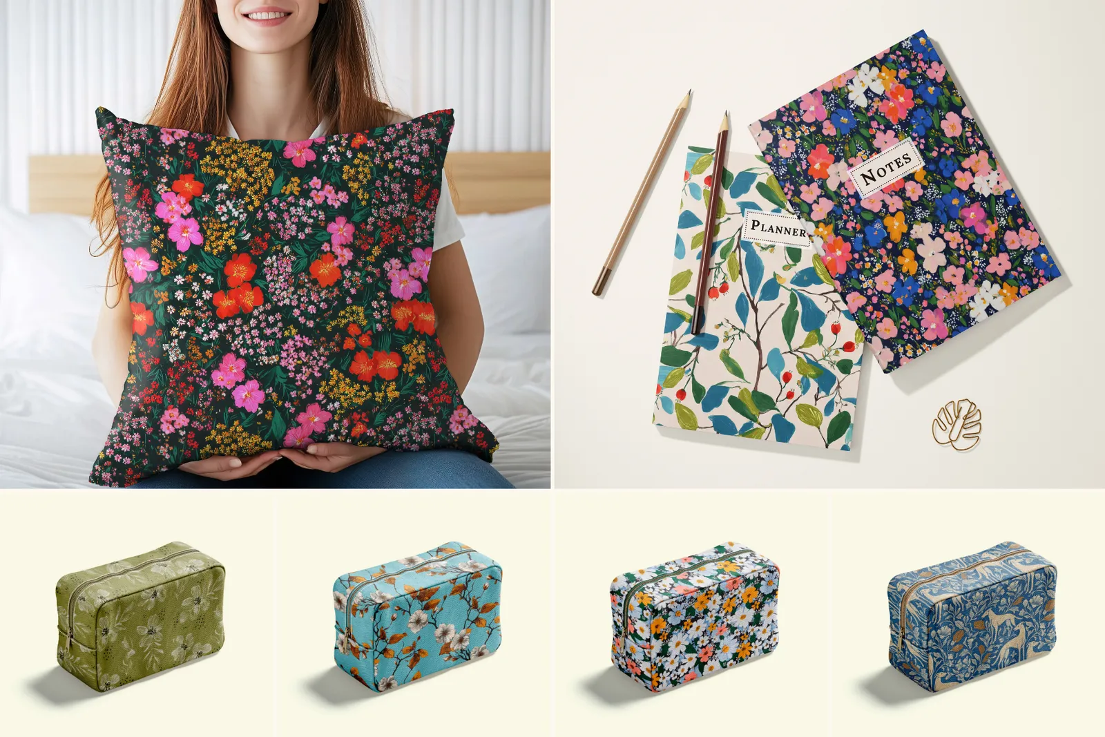 Clementine Floral Set: Beautiful floral patterns with elegant botanical designs. - 5