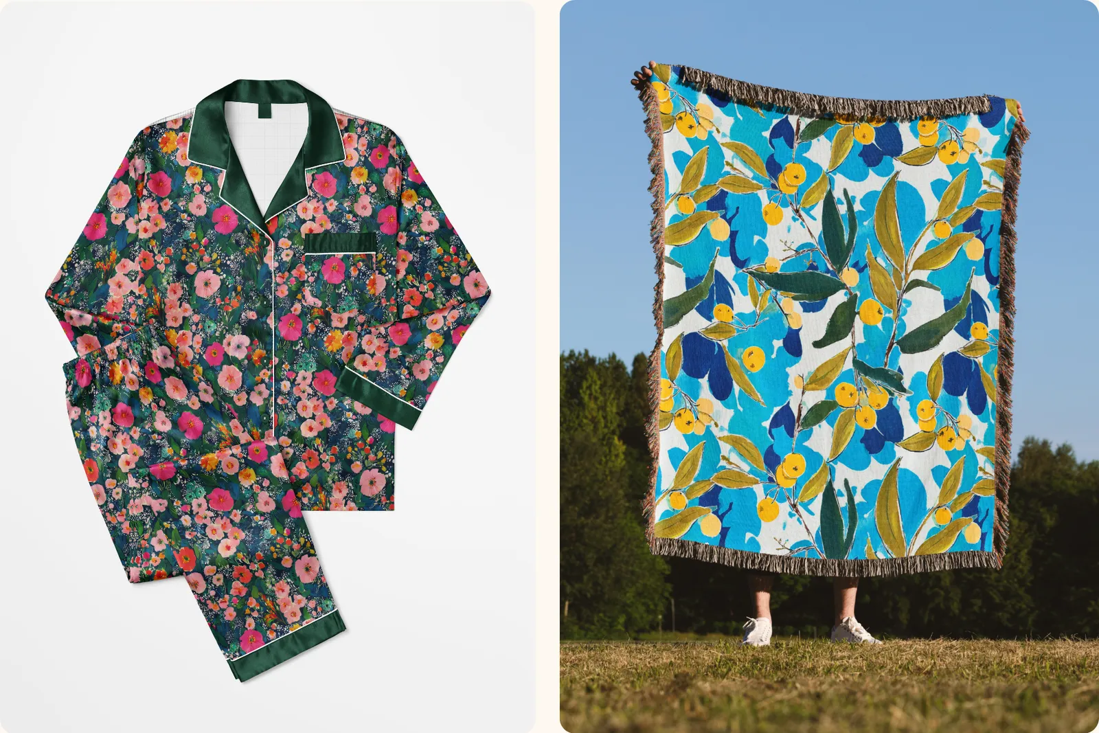 Clementine Floral Set: Beautiful floral patterns with elegant botanical designs. - 8