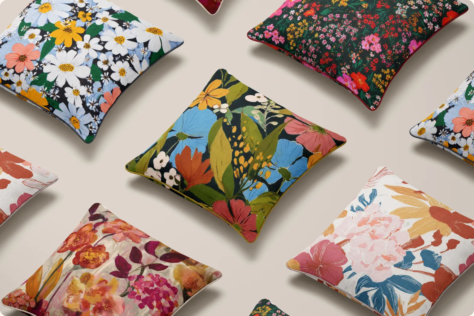 Clementine Floral Set: Beautiful floral patterns with elegant botanical designs. - 9