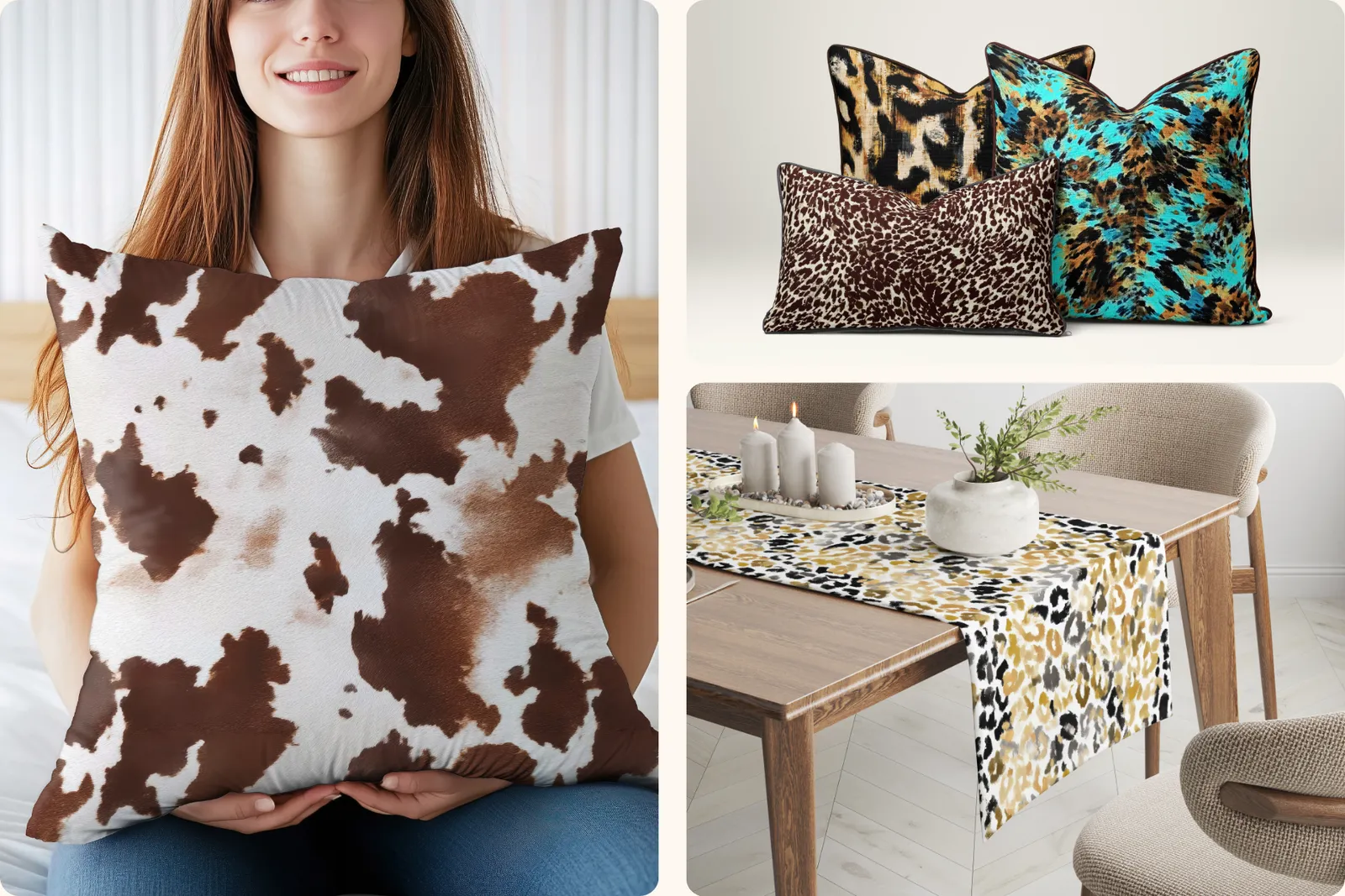 Animal Abstract Set - part 3: A bold collection of abstract animal-inspired seamless patterns with leopard, cheetah, snake, and deer prints. - 13