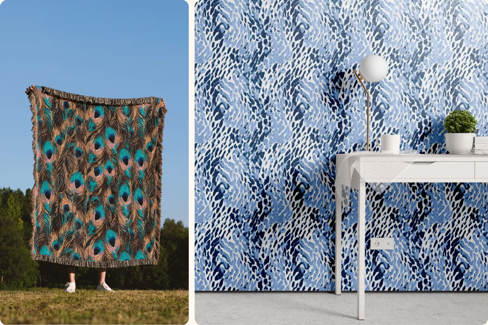 Animal Abstract Set - part 3: A bold collection of abstract animal-inspired seamless patterns with leopard, cheetah, snake, and deer prints. - 15