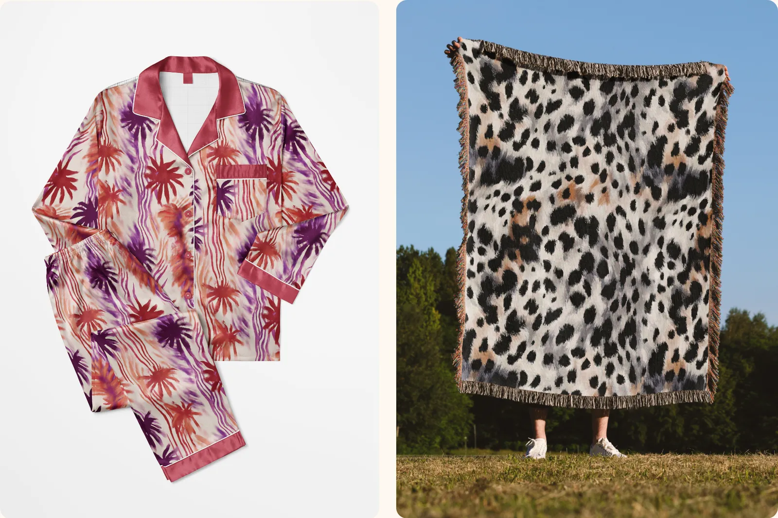 Animal Abstract Set - part 3: A bold collection of abstract animal-inspired seamless patterns with leopard, cheetah, snake, and deer prints. - 8