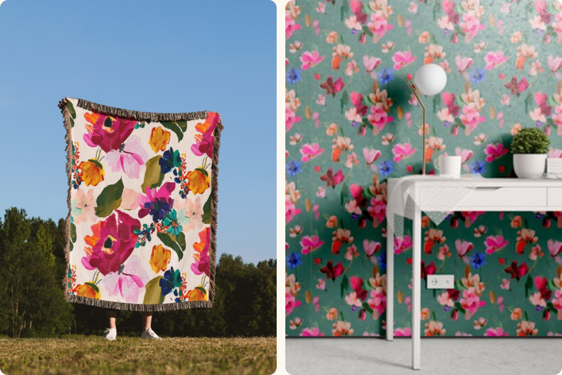Velvet Bloom - Abstract Blooming Florals: A bold, painterly collection of 45 seamless patterns, made for designers who want color and life in every tile. - 10