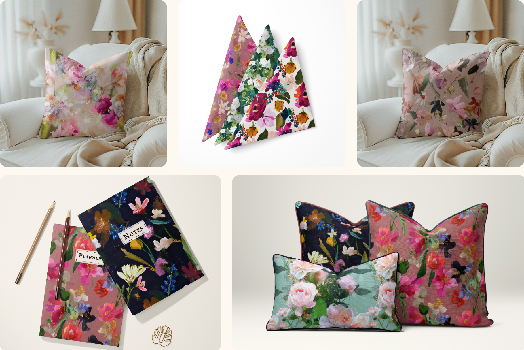 Velvet Bloom - Moody Vintage Florals: A moody, painterly collection of 45 seamless patterns, curated for designers who want story and soul in every tile. - 11