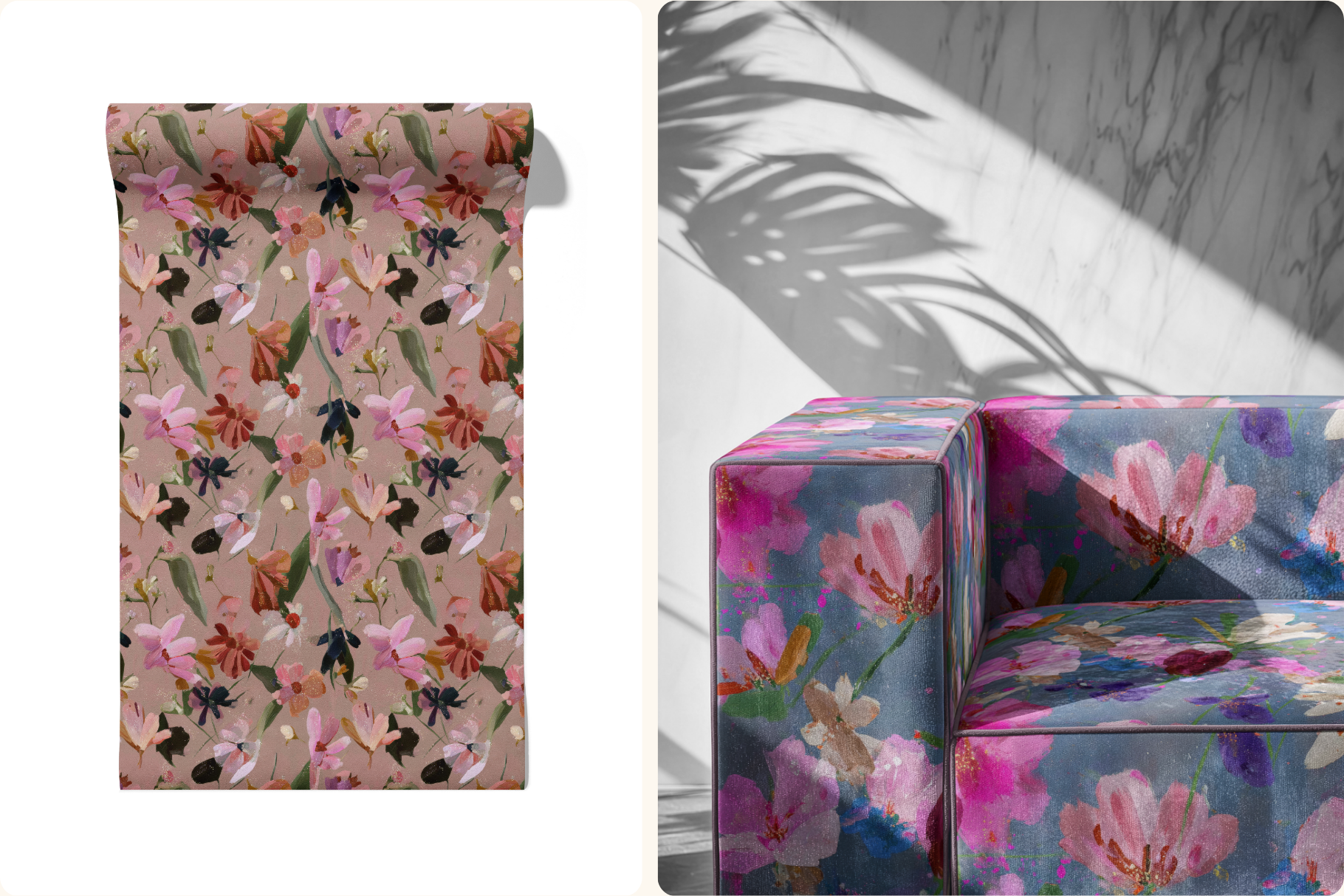 Velvet Bloom - Moody Vintage Florals: A moody, painterly collection of 45 seamless patterns, curated for designers who want story and soul in every tile. - 16