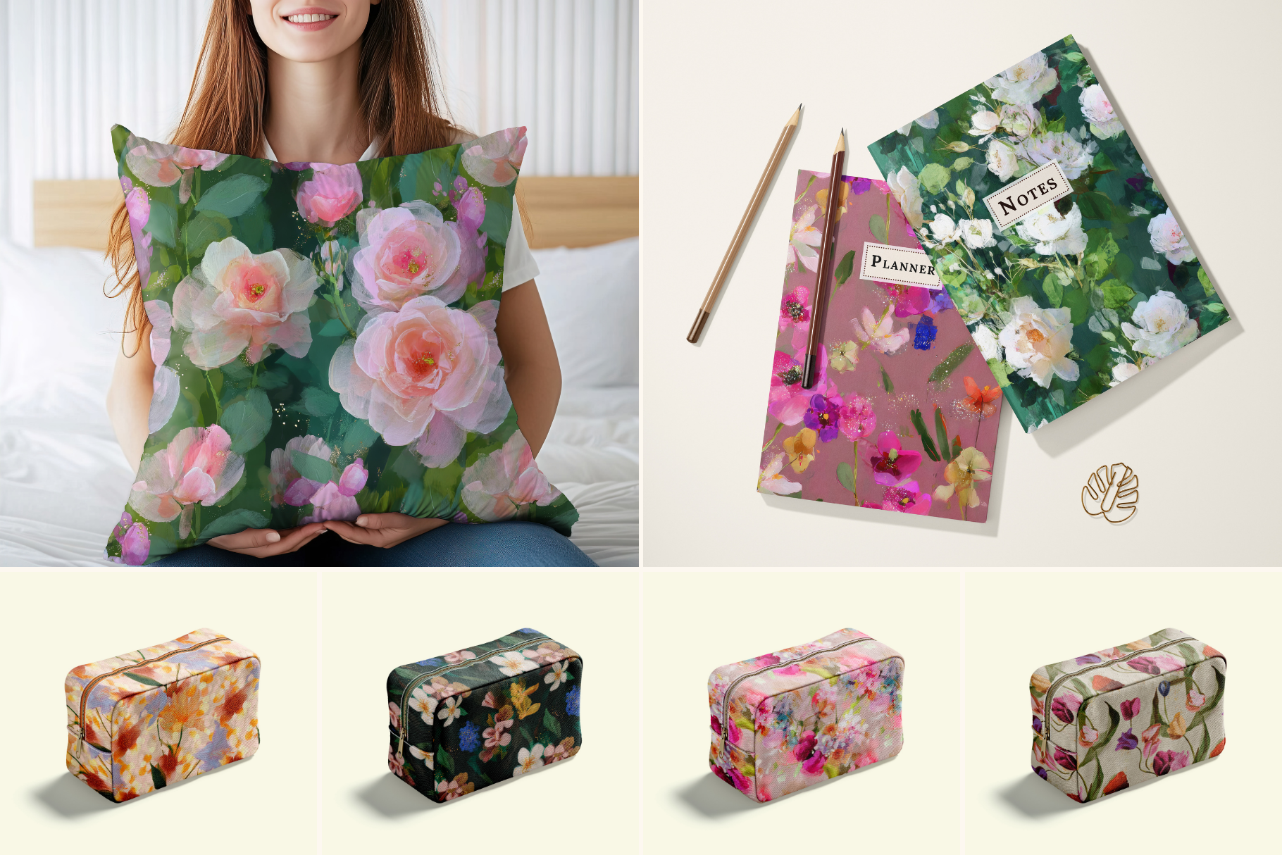 Velvet Bloom - Moody Vintage Florals: A moody, painterly collection of 45 seamless patterns, curated for designers who want story and soul in every tile. - 5