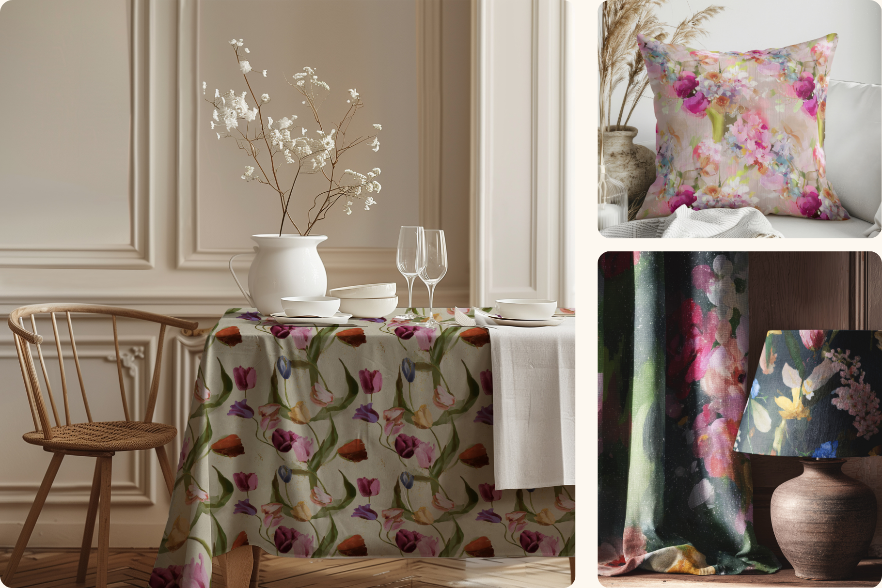Velvet Bloom - Moody Vintage Florals: A moody, painterly collection of 45 seamless patterns, curated for designers who want story and soul in every tile. - 7