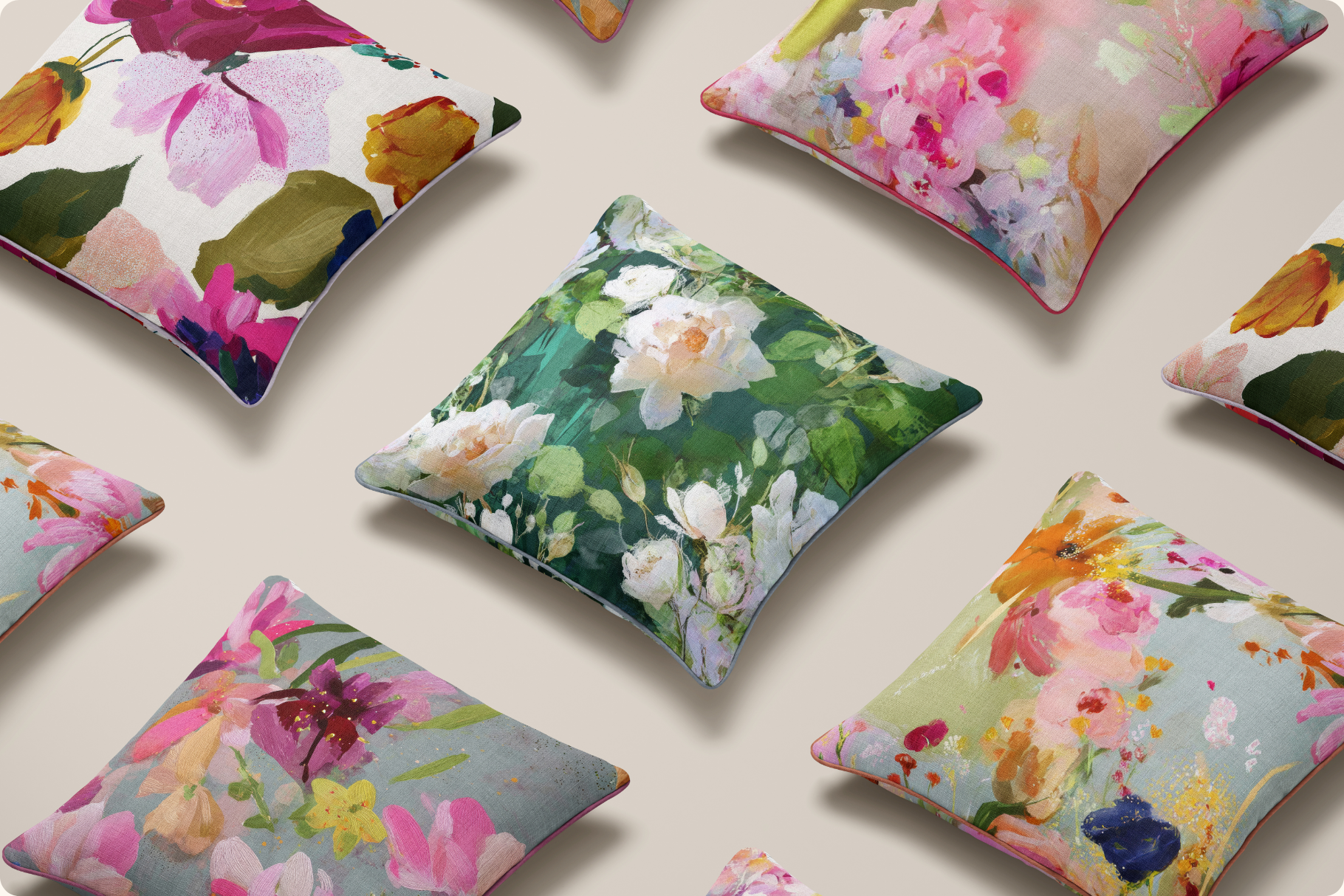 Velvet Bloom - Moody Vintage Florals: A moody, painterly collection of 45 seamless patterns, curated for designers who want story and soul in every tile. - 9