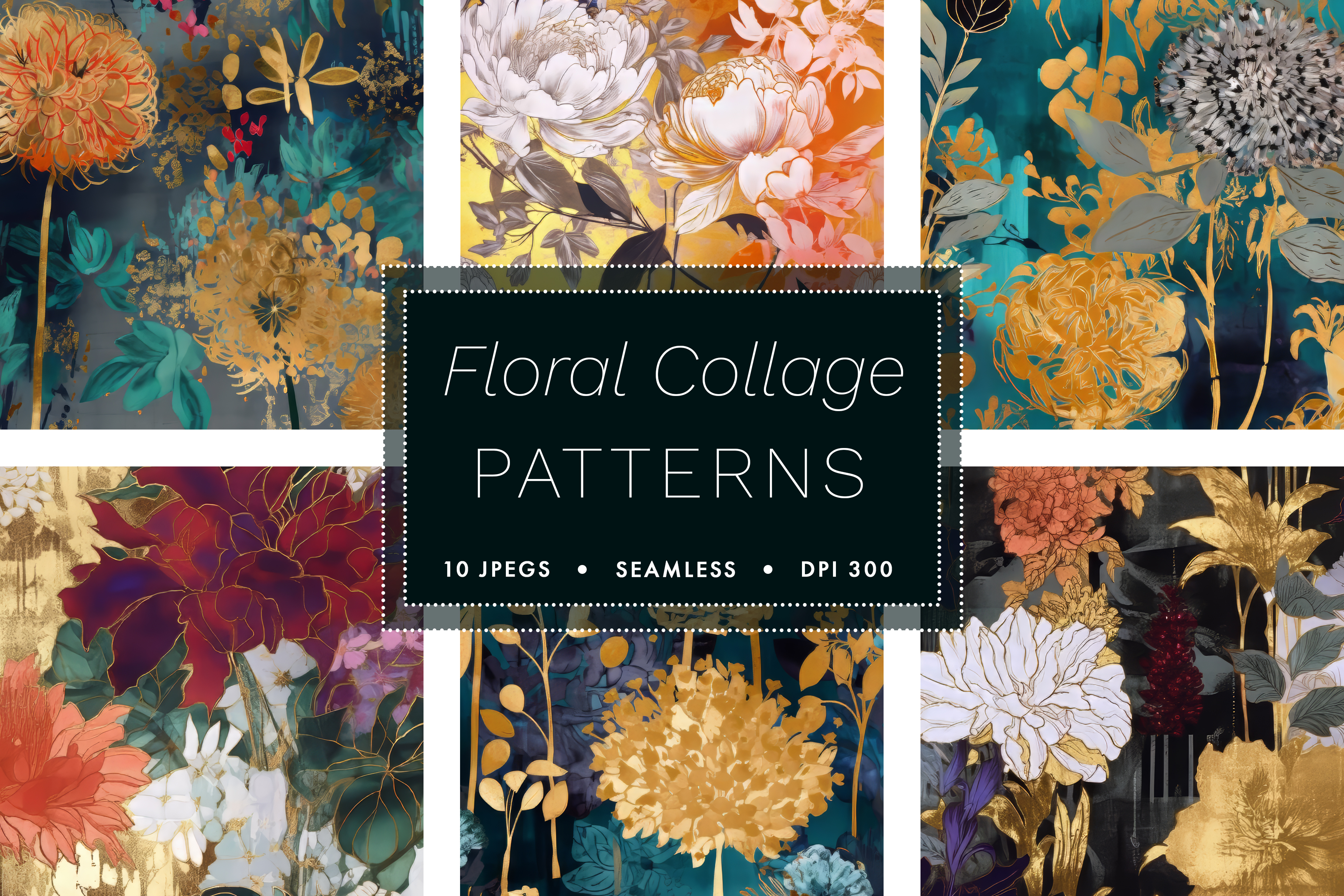 Floral Collage Set