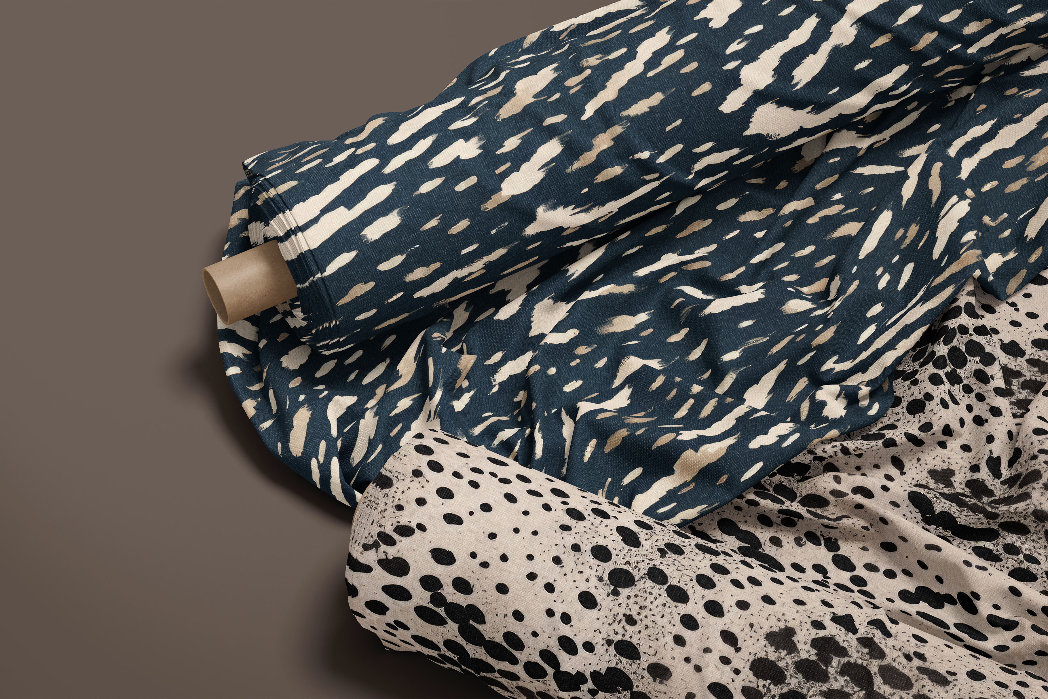 Animal Abstract Set - part 2: A neutral, modern collection of 16 abstract animal print seamless patterns: leopard, cheetah, cowhide, zebra, snake skin, and more, in a timeless palette of cre - 7