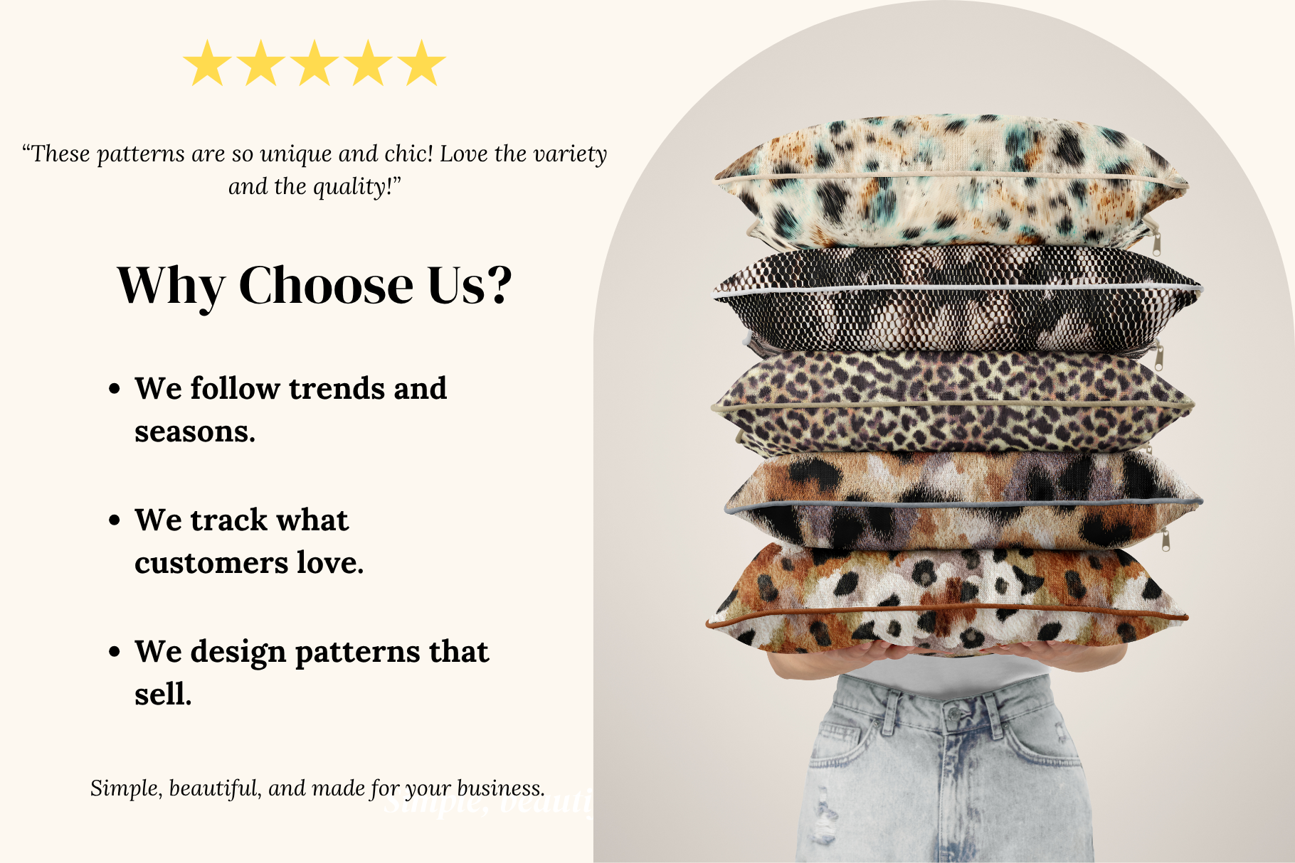 Animal Abstract Set - part 2: A neutral, modern collection of 16 abstract animal print seamless patterns: leopard, cheetah, cowhide, zebra, snake skin, and more, in a timeless palette of cre - 3