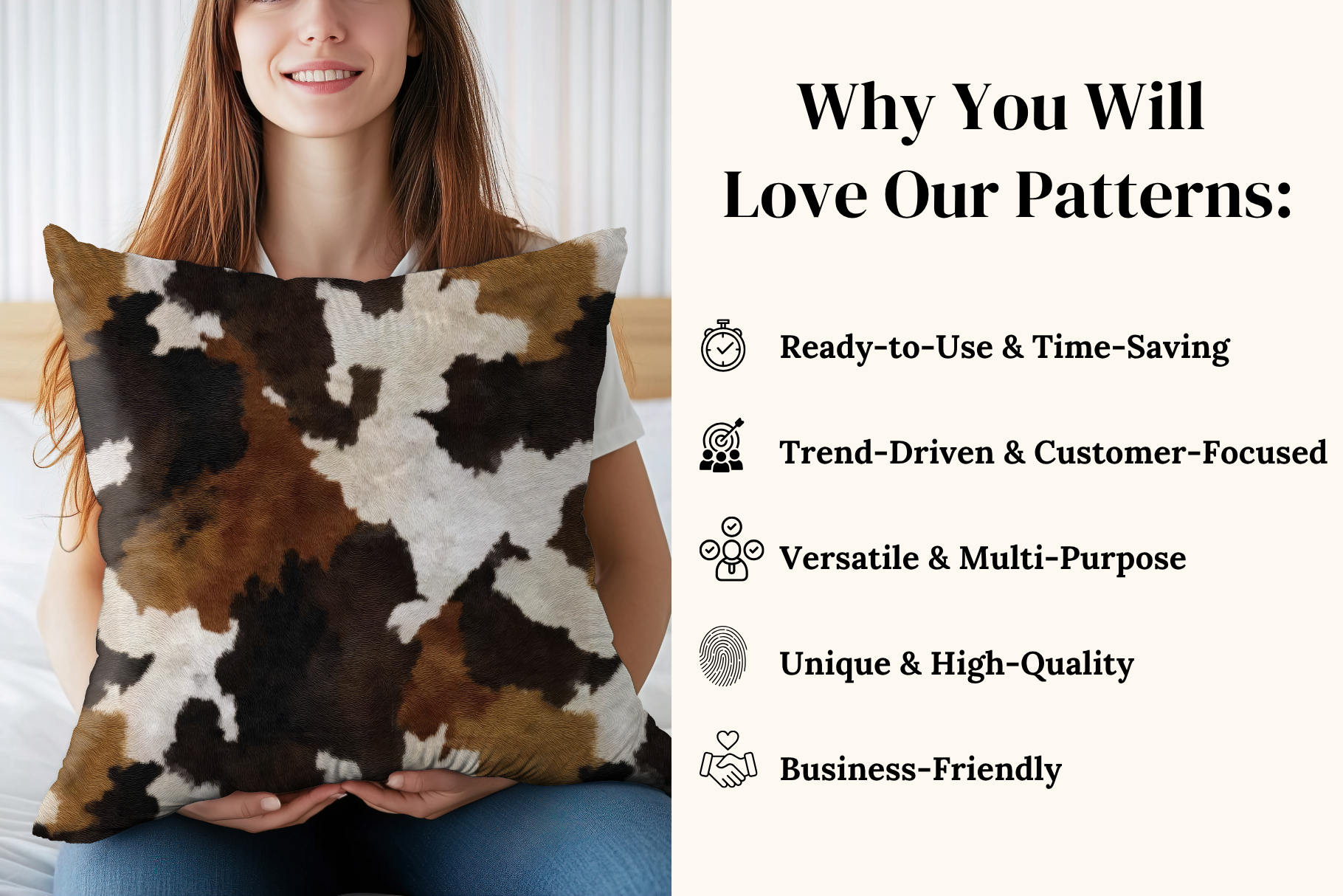 Animal Abstract Set - part 2: A neutral, modern collection of 16 abstract animal print seamless patterns: leopard, cheetah, cowhide, zebra, snake skin, and more, in a timeless palette of cre - 4