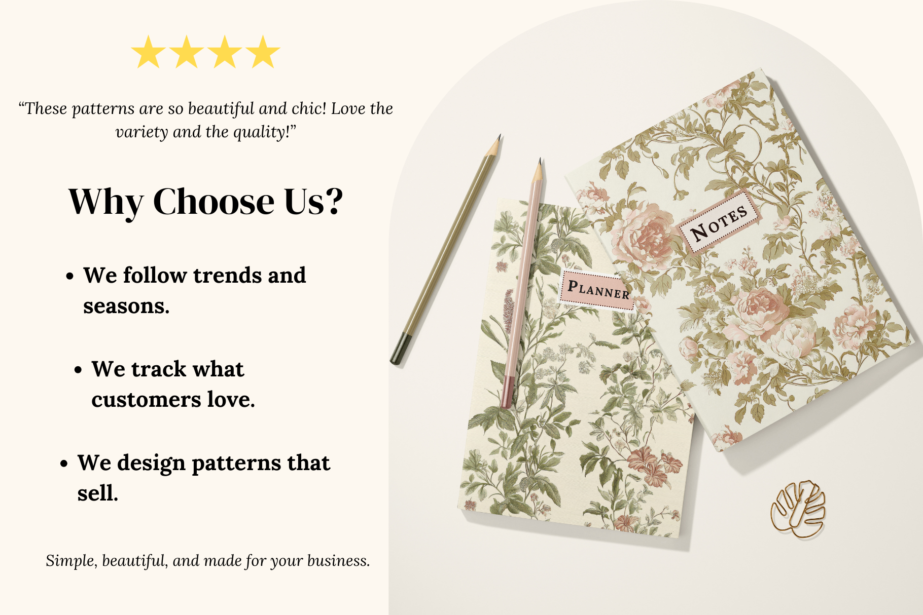 Elegant Beige Botanical Set: A soft, neutral collection of 6 elegant beige botanical seamless patterns in a vintage, antique-inspired style. - 6