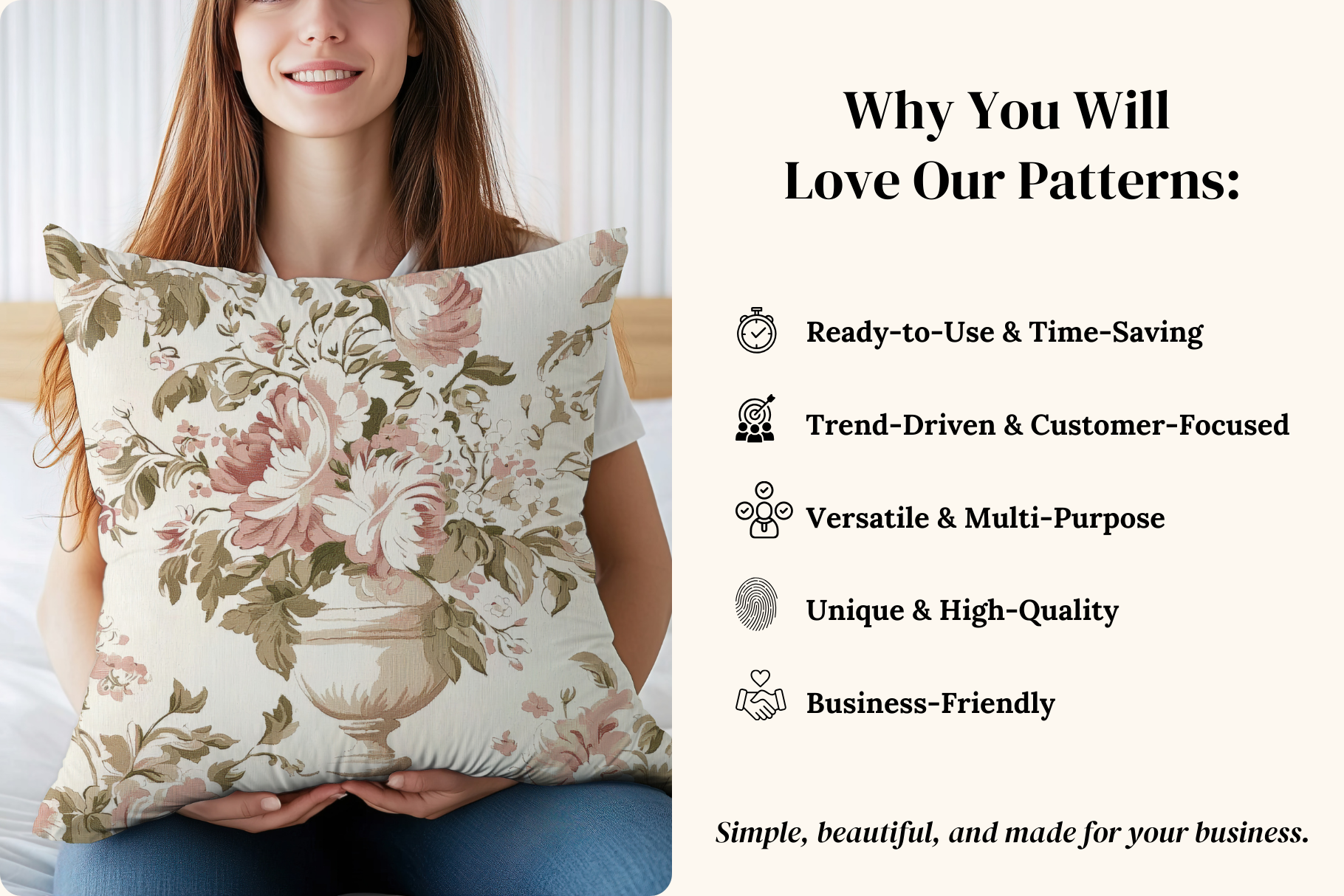 Elegant Beige Botanical Set: A soft, neutral collection of 6 elegant beige botanical seamless patterns in a vintage, antique-inspired style. - 7