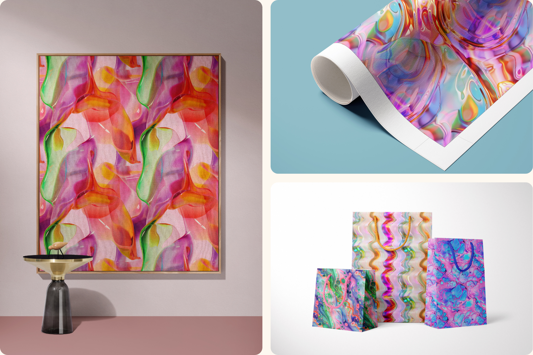 Liquid Ink Set: A curated collection of 8 original liquid ink set seamless patterns. - 13
