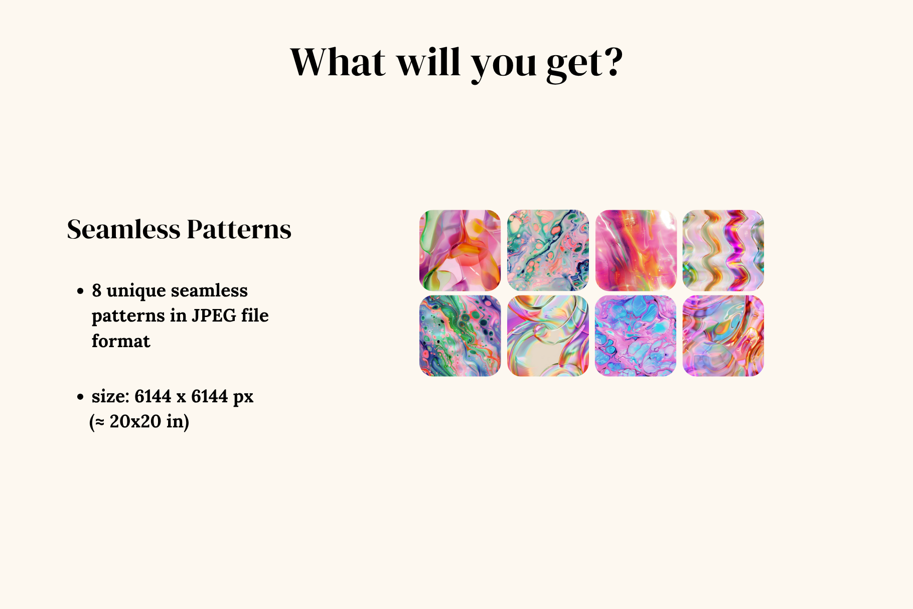 Liquid Ink Set: A curated collection of 8 original liquid ink set seamless patterns. - 2