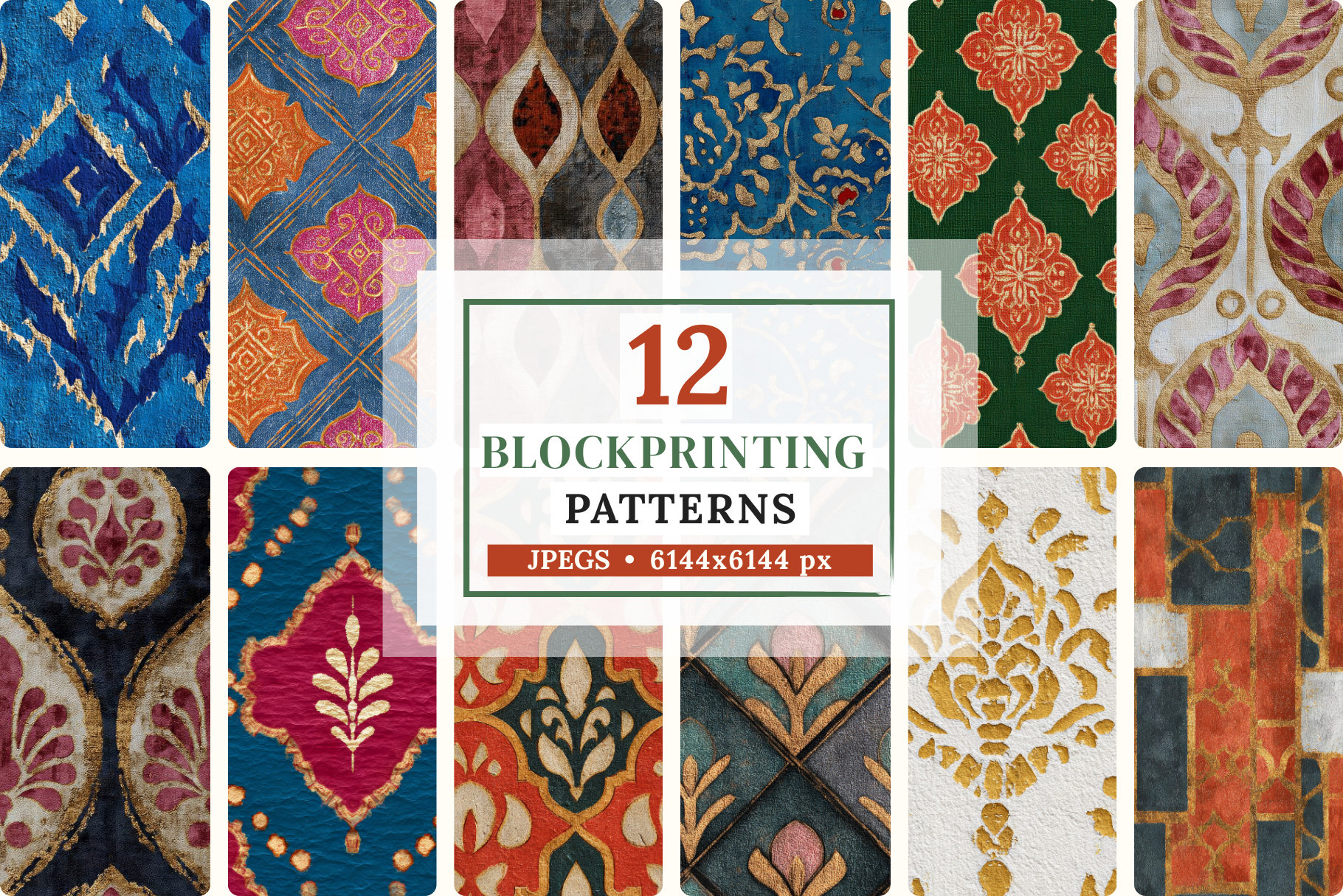 Indian Block Print Set