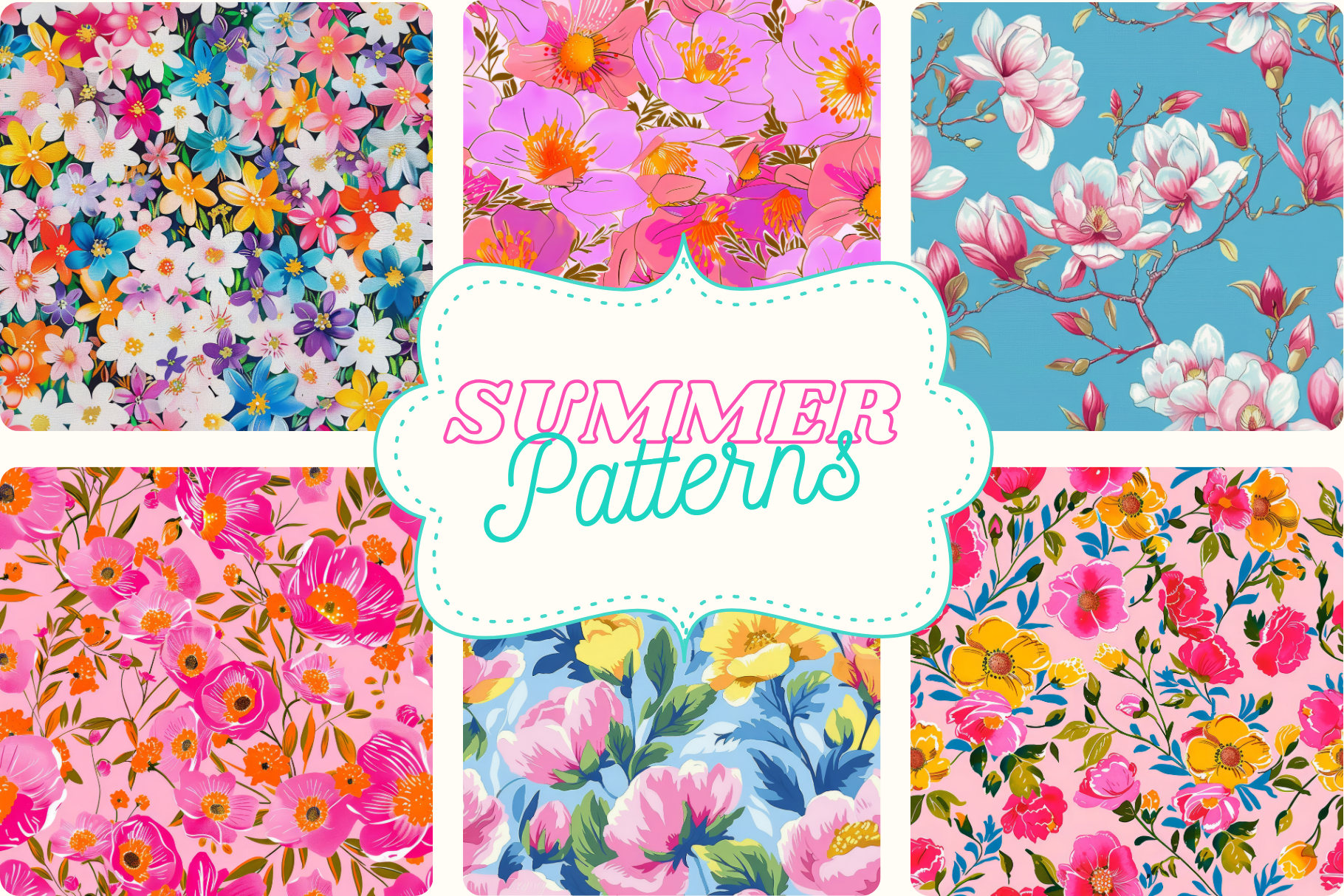 Flowers In Bloom Set