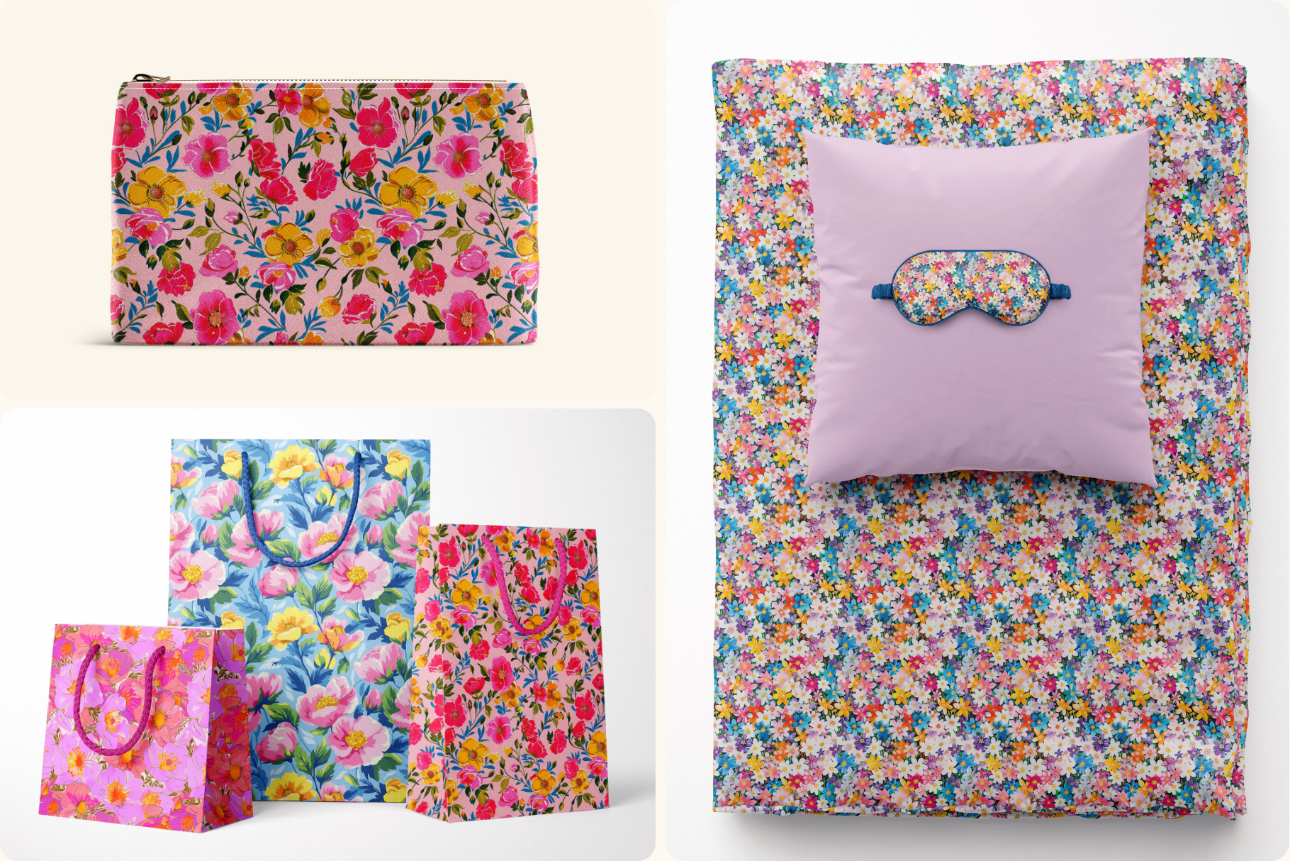 Flowers In Bloom Set: A curated collection of 6 original flowers in bloom set seamless patterns. - 11