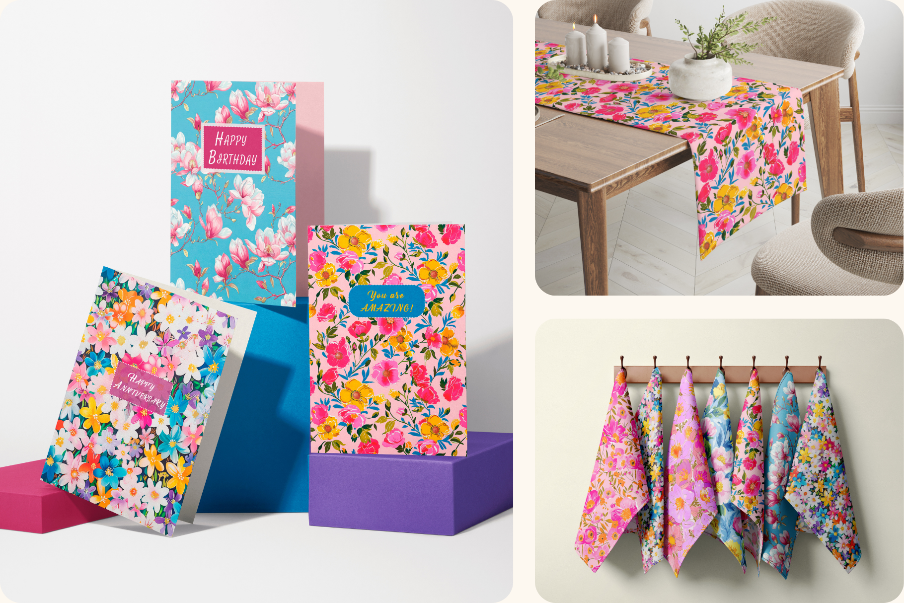 Flowers In Bloom Set: A curated collection of 6 original flowers in bloom set seamless patterns. - 9