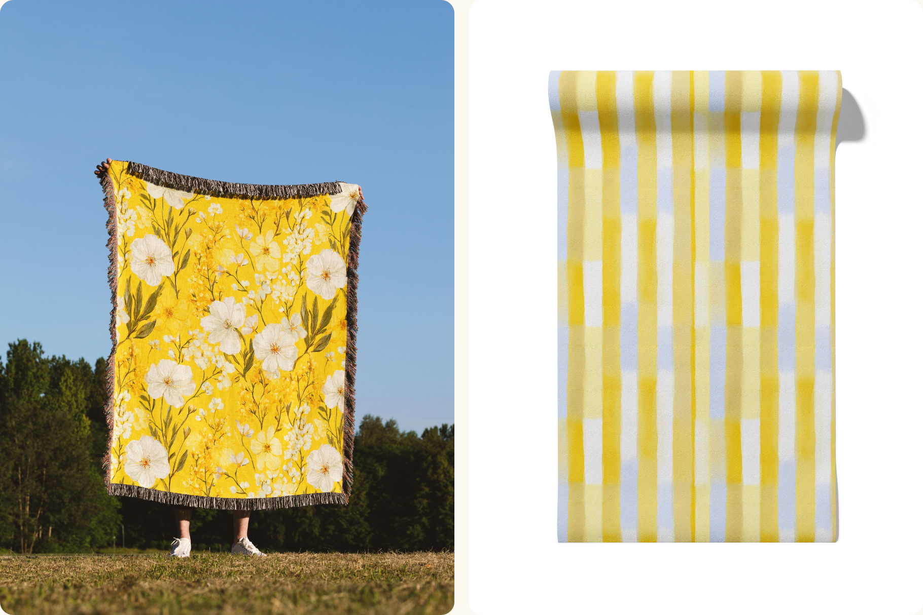 Butter Yellow Patterns: A curated collection of 30 original butter yellow patterns seamless patterns. - 9