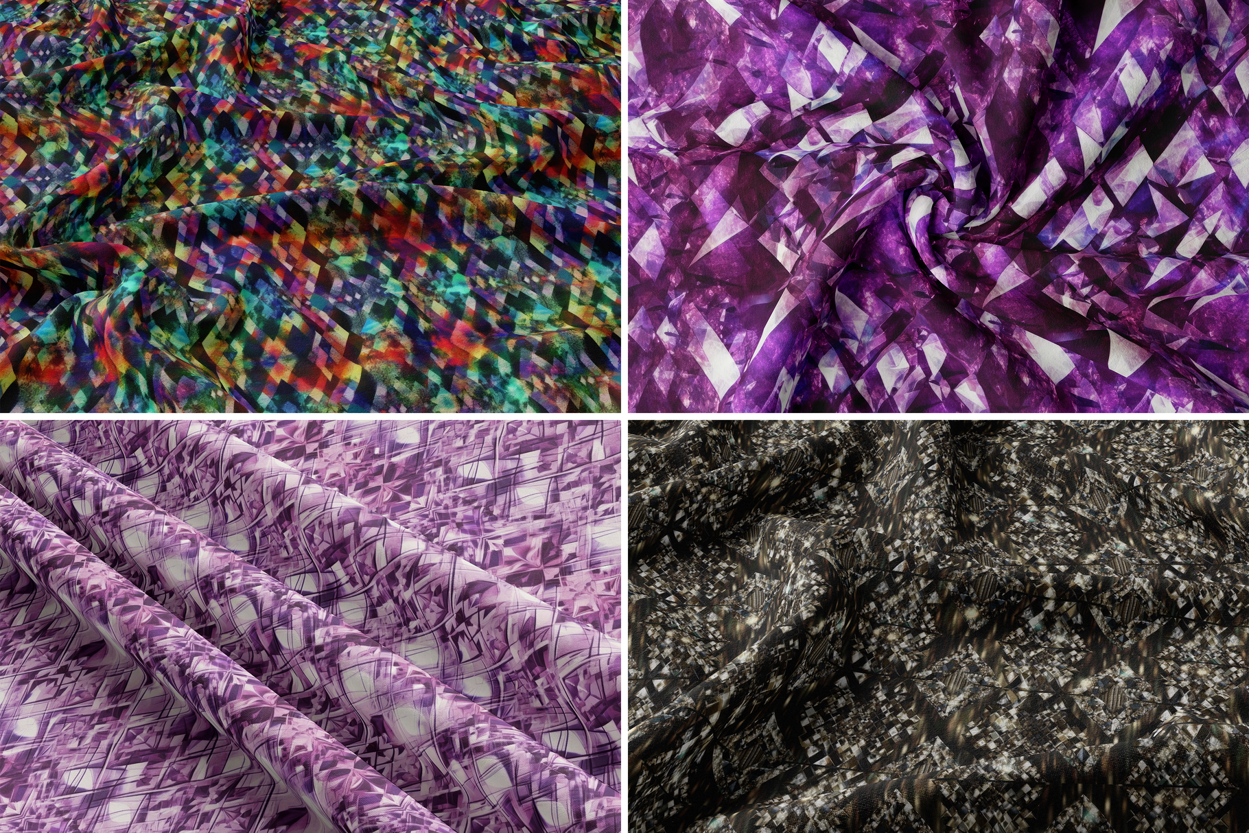 Diamonds Set: A curated collection of 12 original diamonds set seamless patterns. - 12