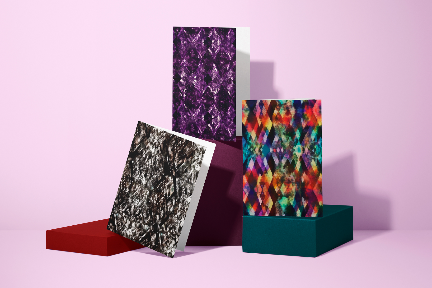 Diamonds Set: A curated collection of 12 original diamonds set seamless patterns. - 5