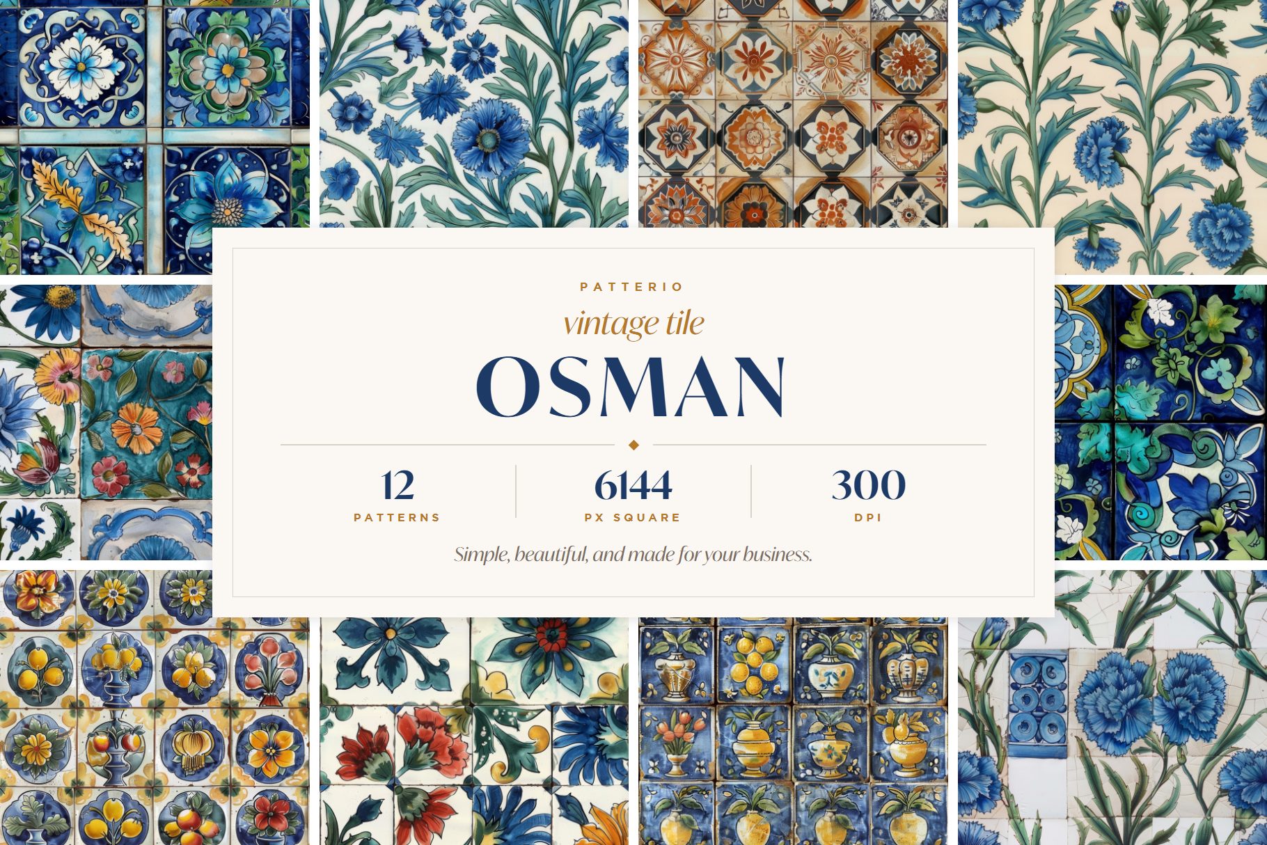 Vintage Tile Osman Set