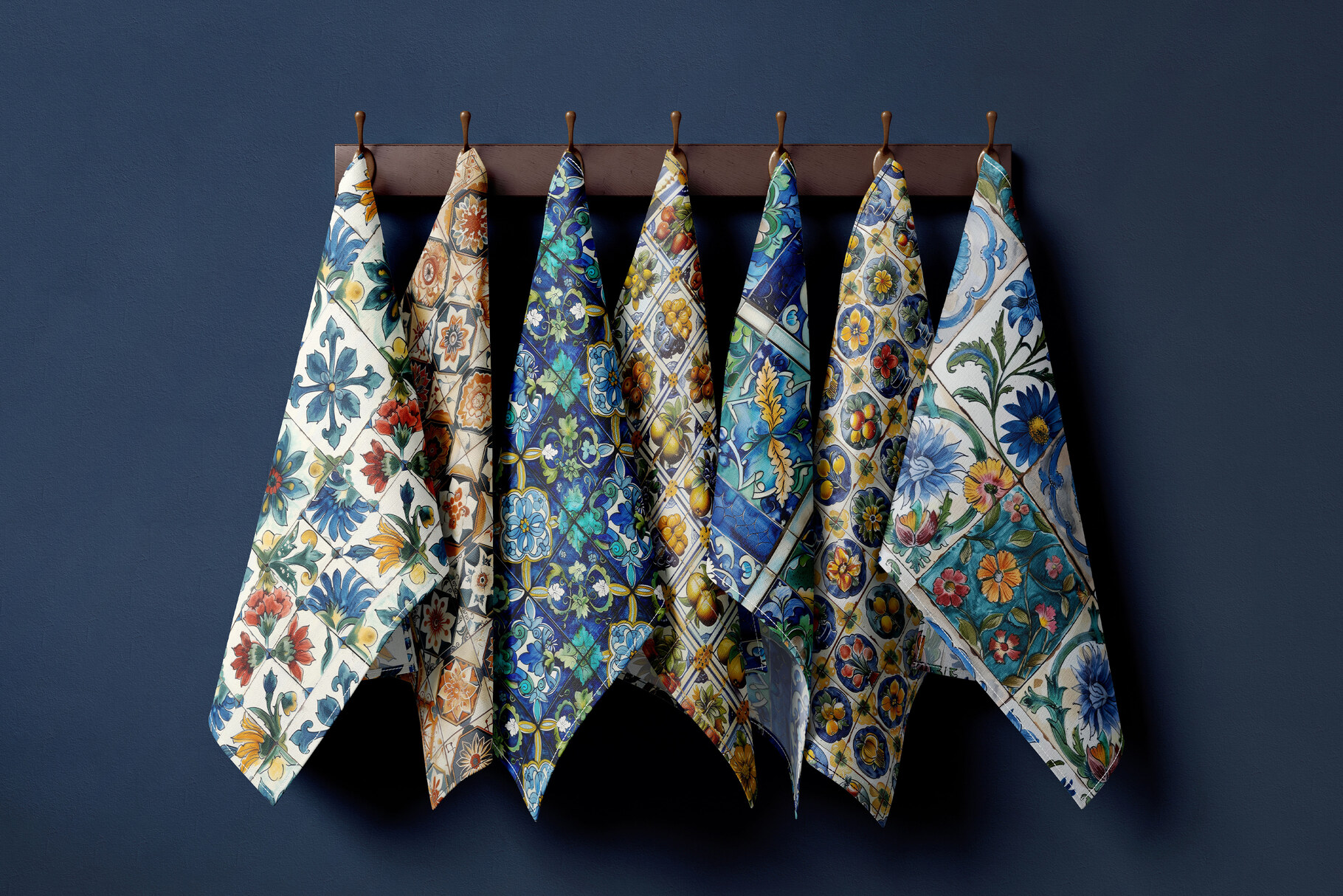 Vintage Tile Osman Set: A curated collection of 12 original vintage tile osman set seamless patterns. - 8