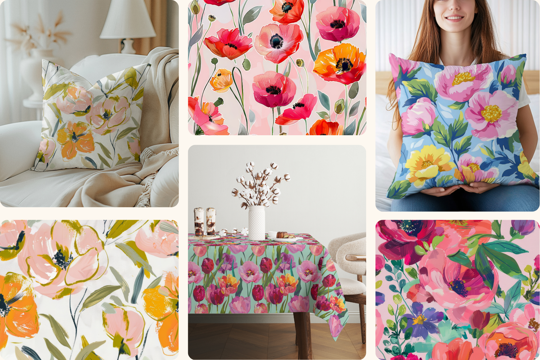 Spring Blooming Flowers: A curated collection of 8 original spring blooming flowers seamless patterns. - 10