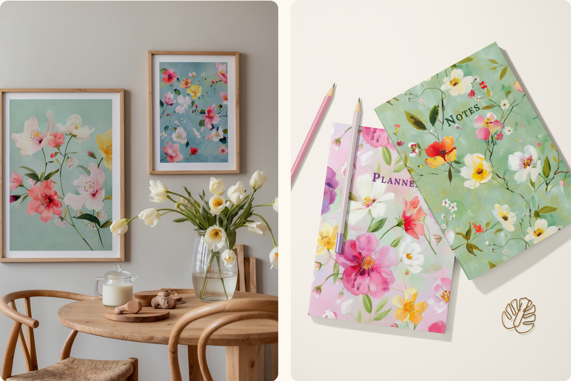 Blooming Joy Set: A curated collection of 8 original blooming joy set seamless patterns. - 8
