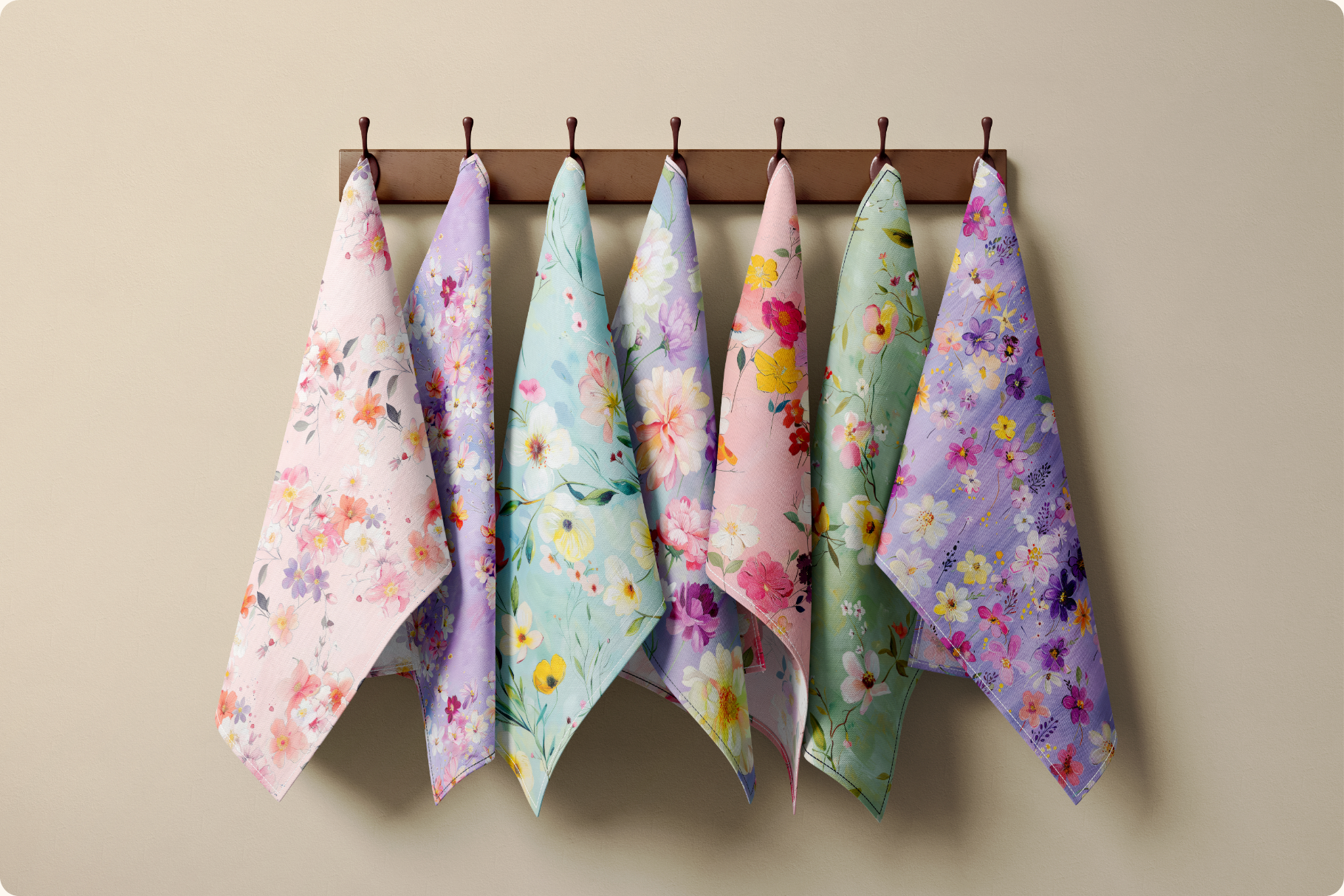 Blooming Joy Set: A curated collection of 8 original blooming joy set seamless patterns. - 9