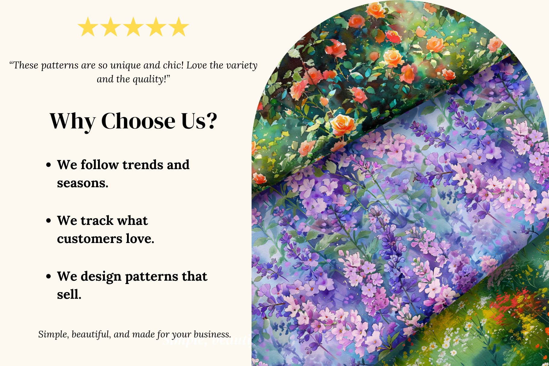 Dreamy Garden Set: A curated collection of 14 original dreamy garden set seamless patterns. - 3
