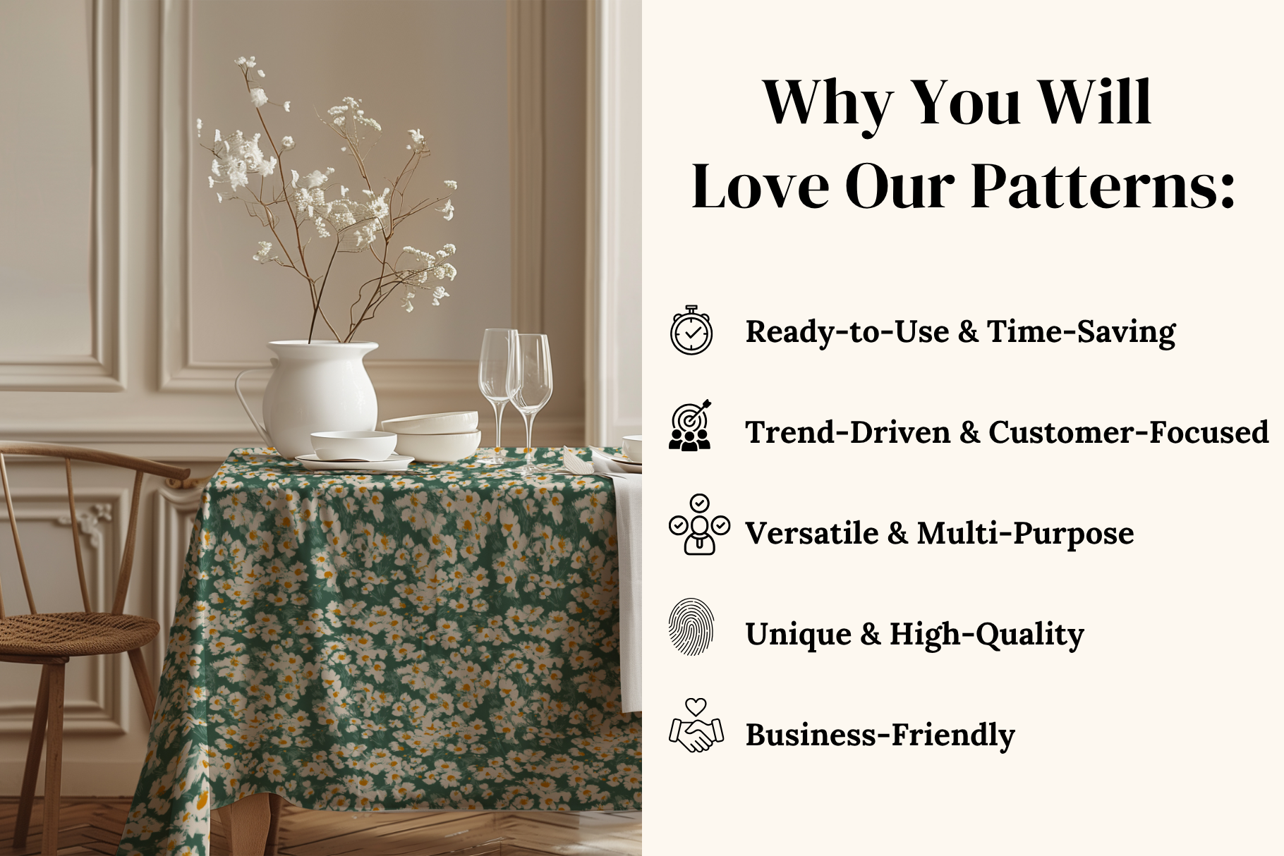 Odile Ditsy Florals: A curated collection of 11 original odile ditsy florals seamless patterns. - 4