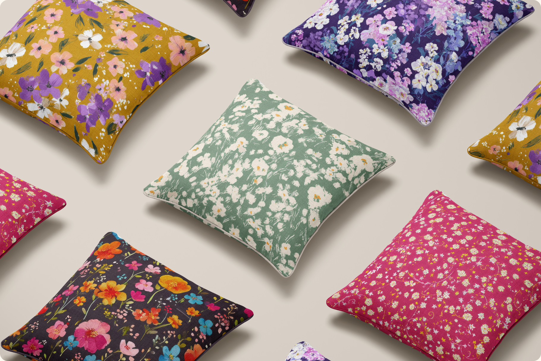 Odile Ditsy Florals: A curated collection of 11 original odile ditsy florals seamless patterns. - 9