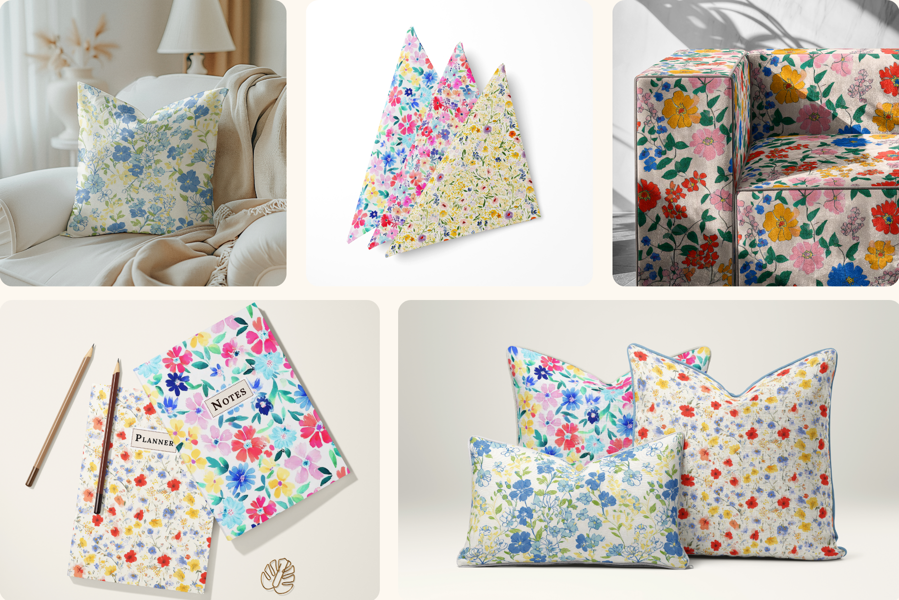 Sunday Picnic Ditsy Florals: A curated collection of 8 original sunday picnic ditsy florals seamless patterns. - image 11