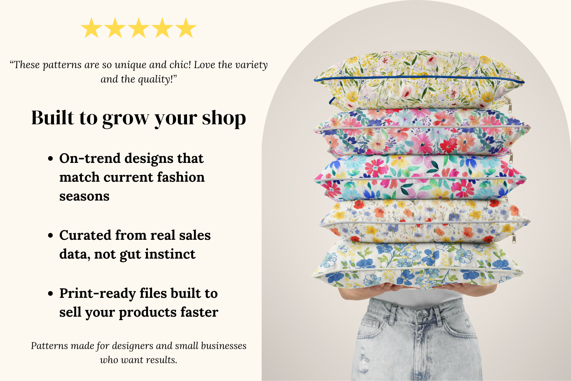 Sunday Picnic Ditsy Florals: A curated collection of 8 original sunday picnic ditsy florals seamless patterns. - image 3